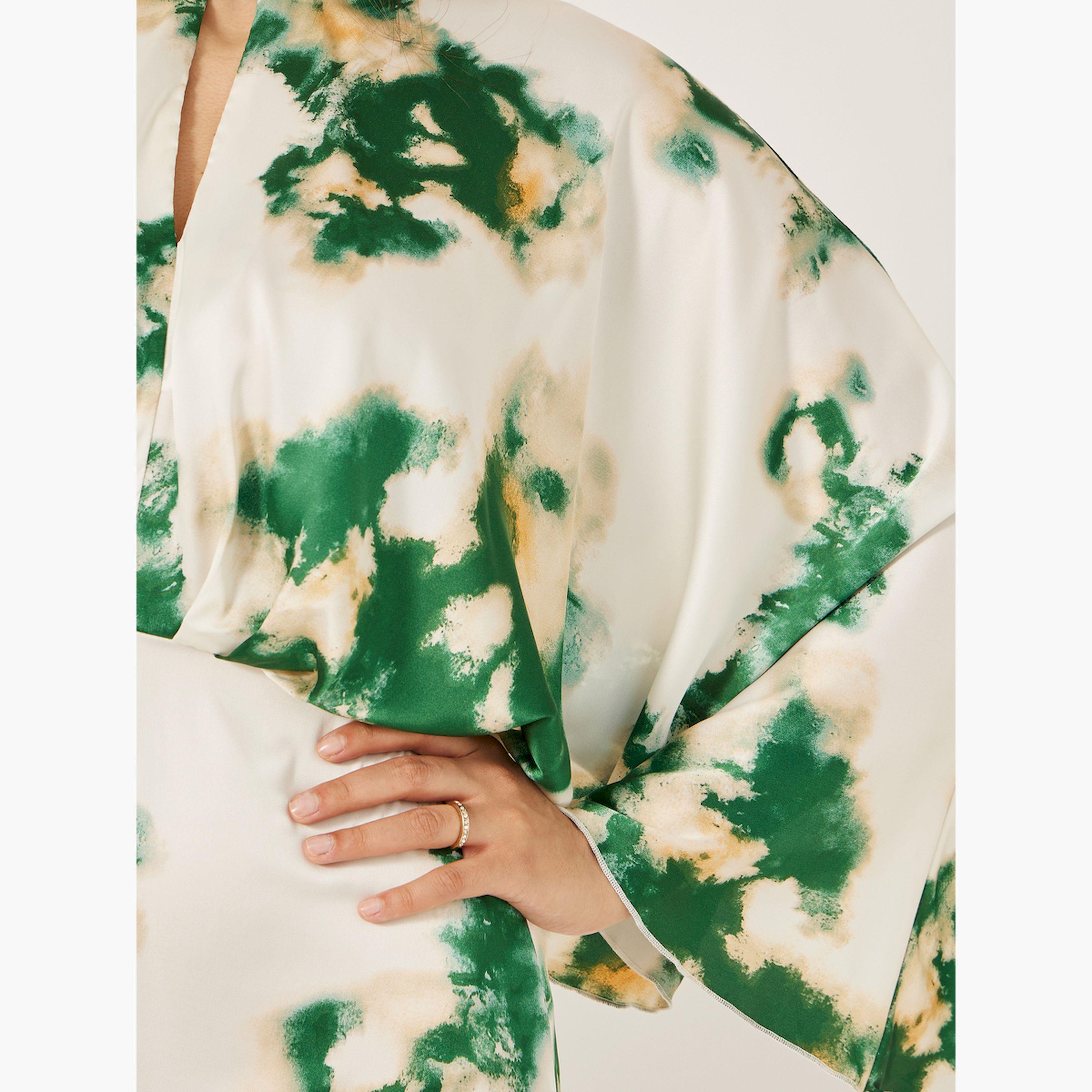 Styli Print Satin Long Sleeves Sheath Midi Dress-women-clothing-dresses-image-5