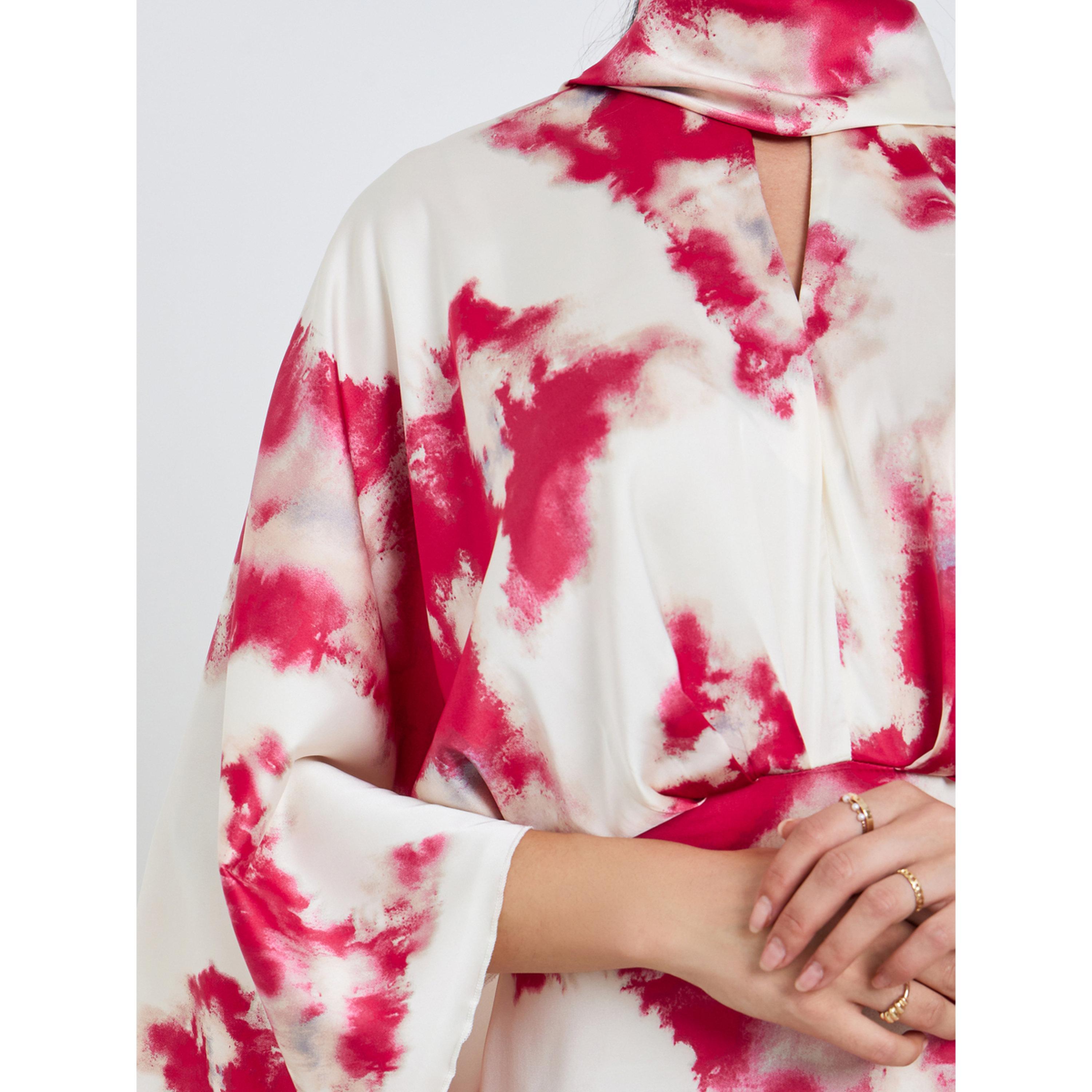 فستان ميدي شيث ستان بأكمام جرس للنساء-women-clothing-dresses-image-5