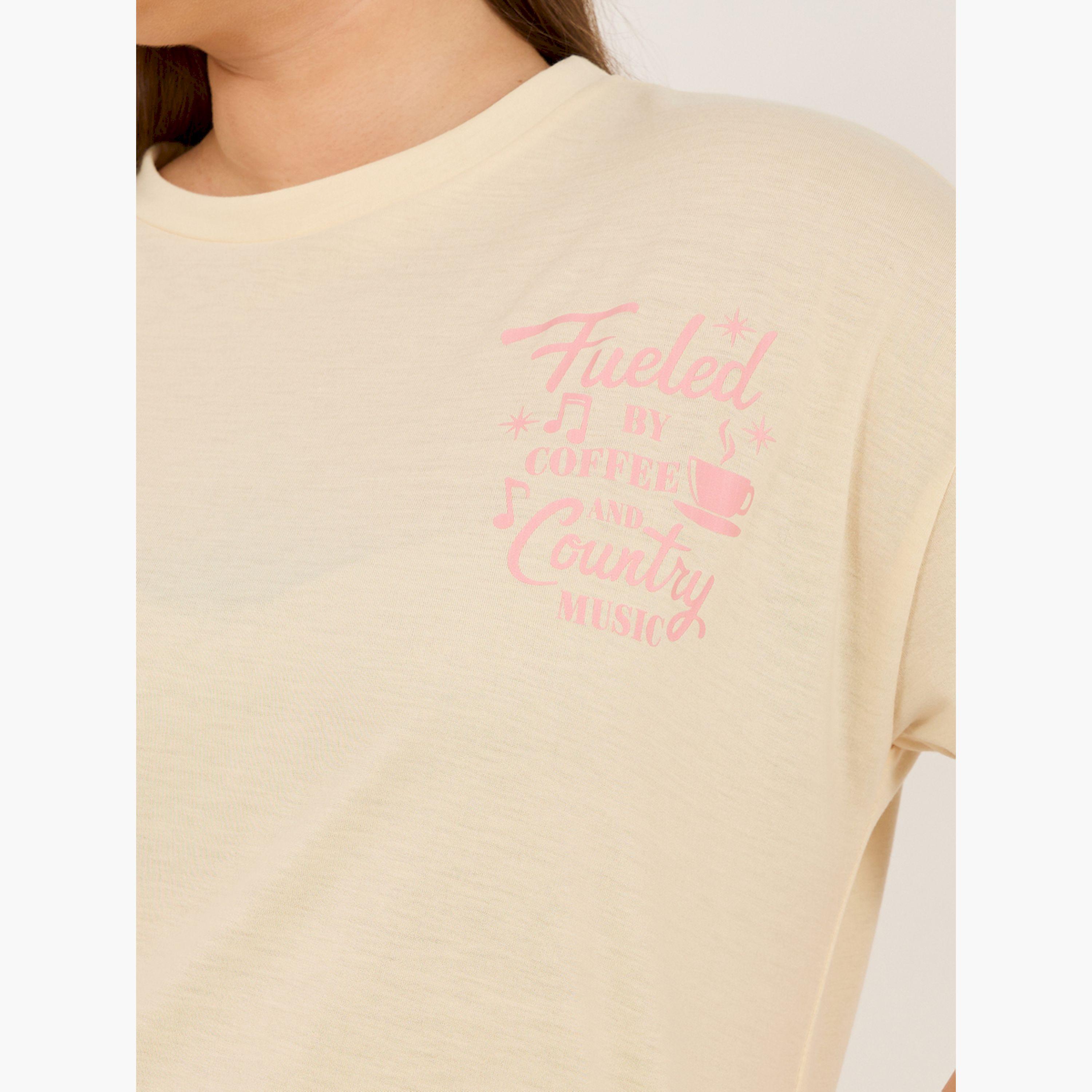 Styli Plus Size Graphic Print T-Shirt and Pyjama Set-women-clothing-nightwear-pyjamas-longsets-image-3