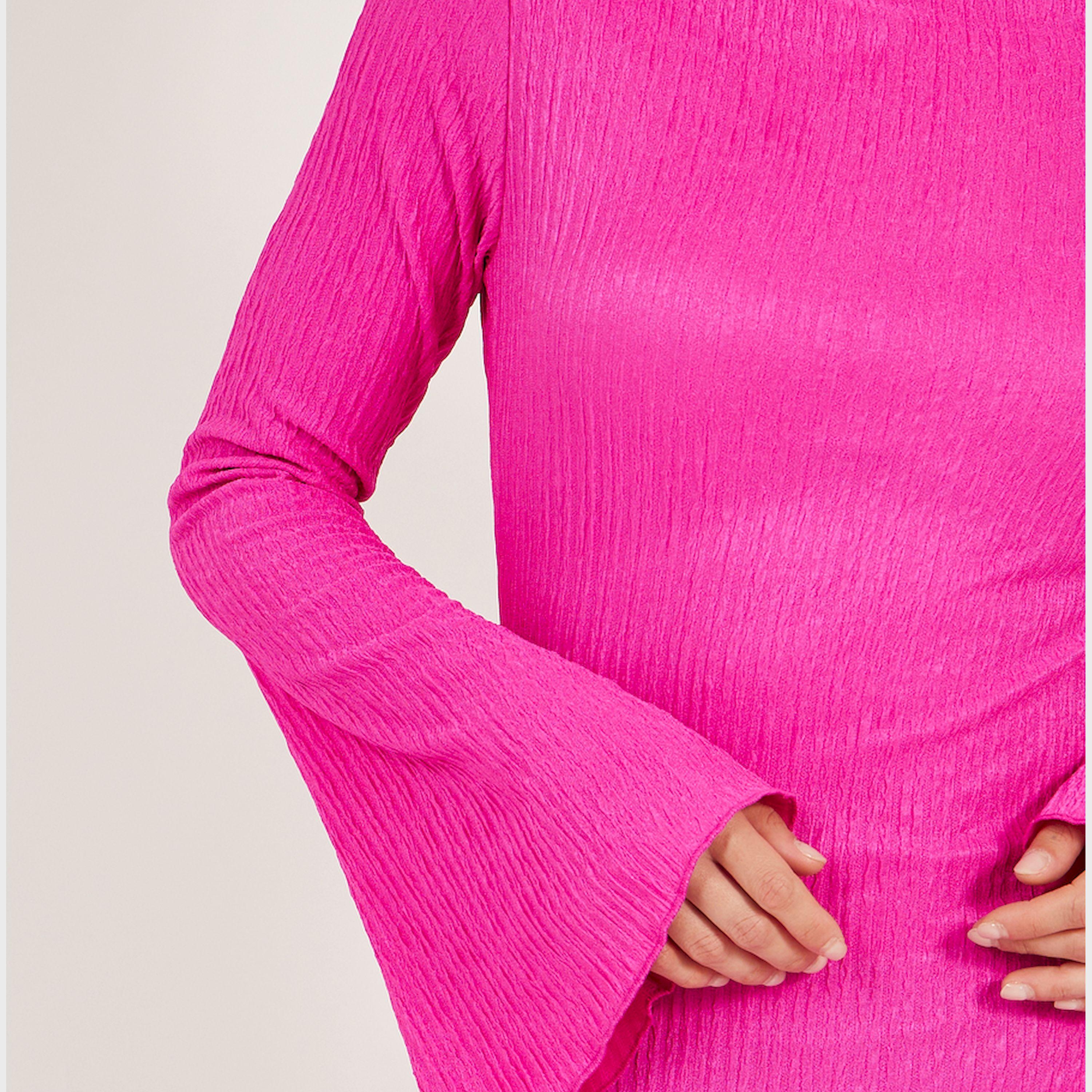 ستايلي - فستان ماكسي بتصميم حورية البحر وفتحة رقبة واسعة-women-clothing-dresses-image-4