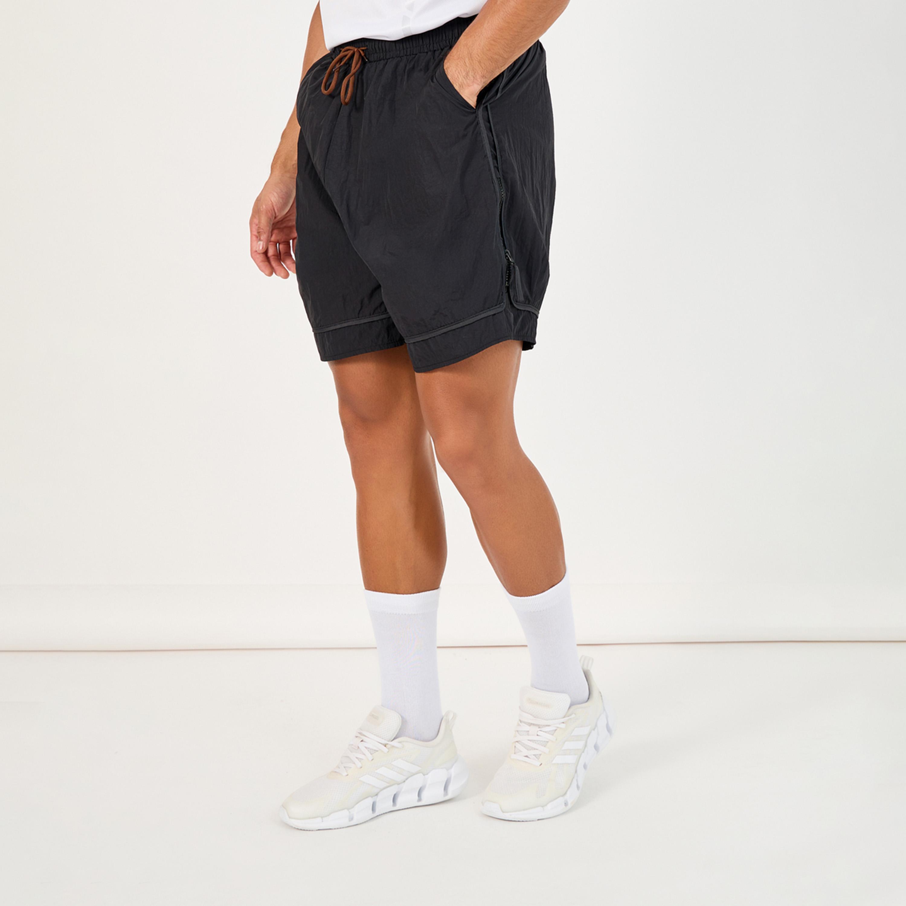Styli Active 7 inches Quick Dry Woven Shorts with Tape Hem & Zip Detail-men-clothing-sportswearandactivewear-bottoms-image-3