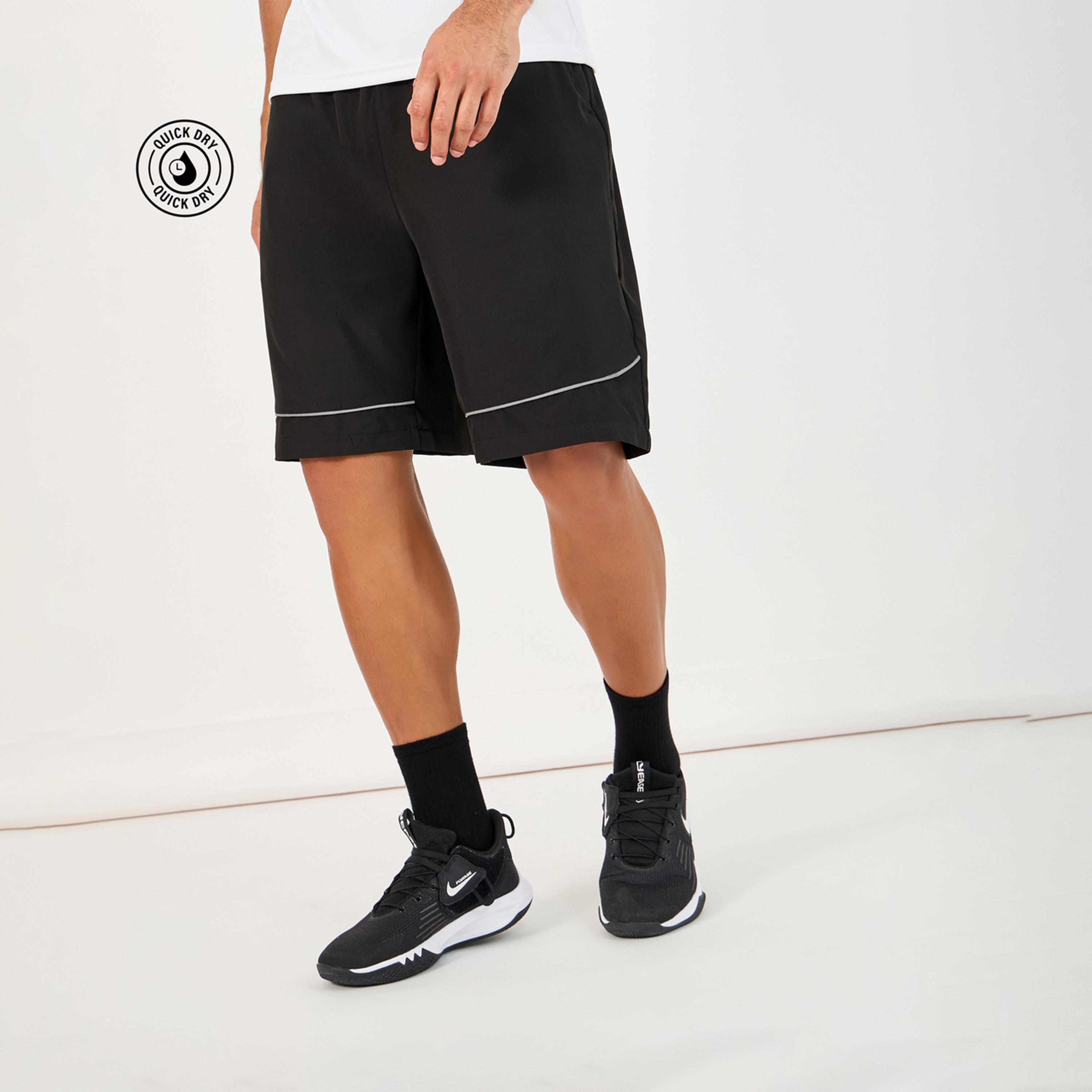 Styli Active 9 inches Quick Dry Woven Shorts with Contrast Piping Detail-men-clothing-sportswearandactivewear-bottoms-image-1