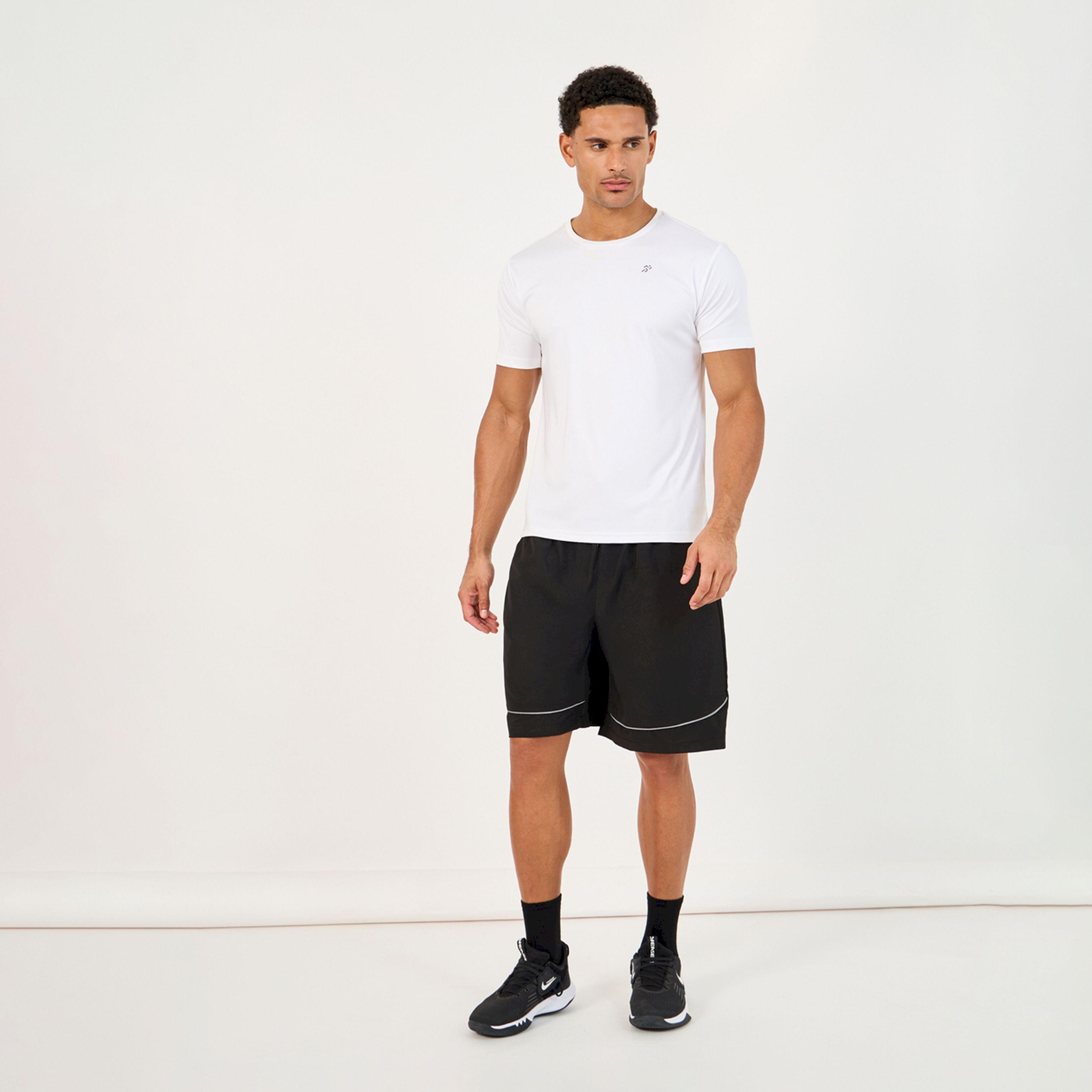Styli Active 9 inches Quick Dry Woven Shorts with Contrast Piping Detail-men-clothing-sportswearandactivewear-bottoms-image-2