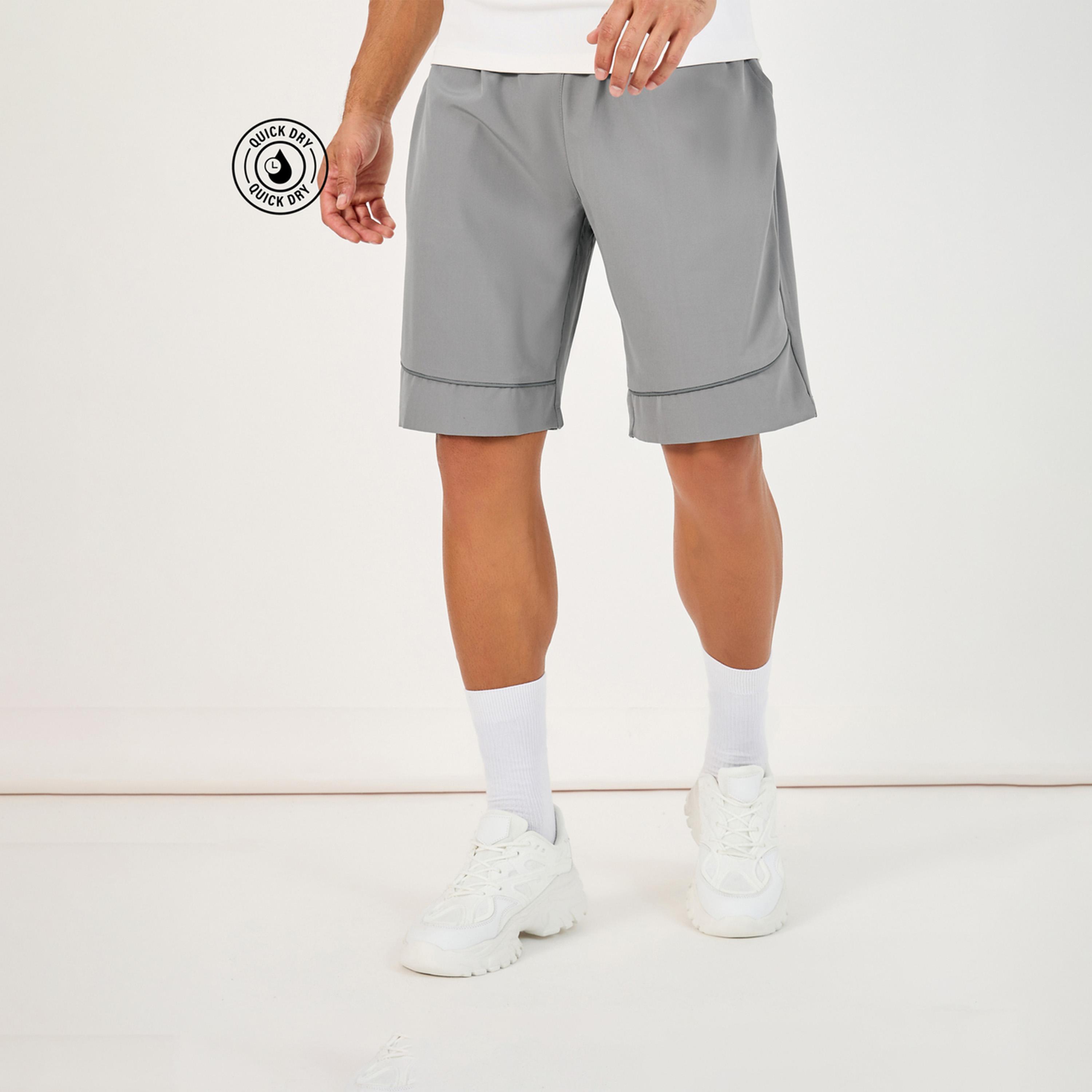 Styli Active 9 inches Quick Dry Woven Shorts with Contrast Piping Detail-men-clothing-sportswearandactivewear-bottoms-image-1