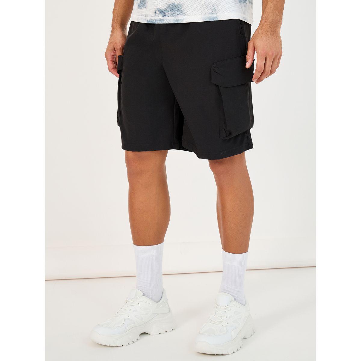 Styli 7inches Quick Dry Woven Cargo Shorts with Drawstring-men-clothing-sportswearandactivewear-bottoms-image-1