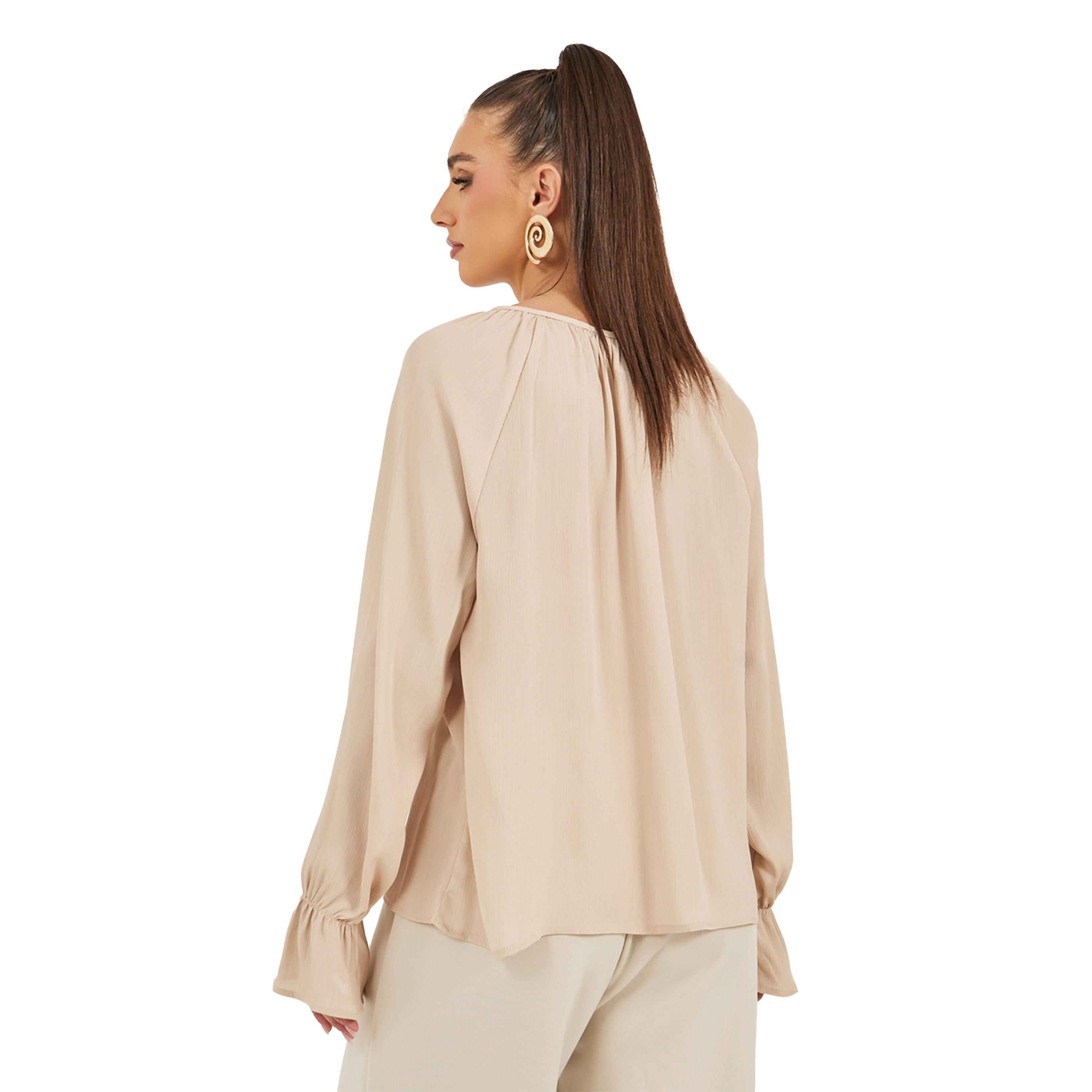 Styli Tie-Up Neck Ruffled Detail Blouse-women-clothing-shirtsandblouses-blouses-image-5