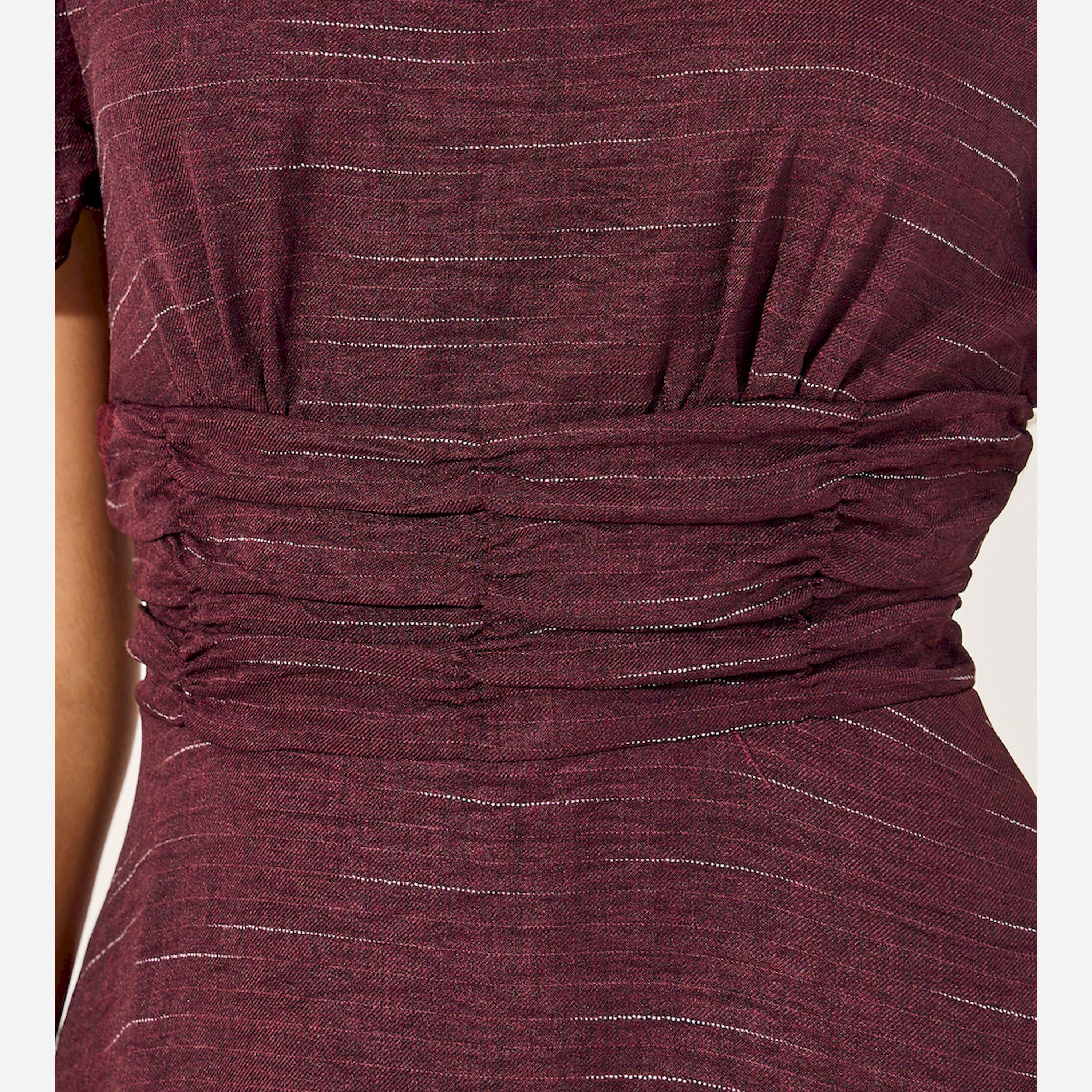 Styli Plain Short Sleeves A-Line Midi Dress-women-clothing-dresses-image-4