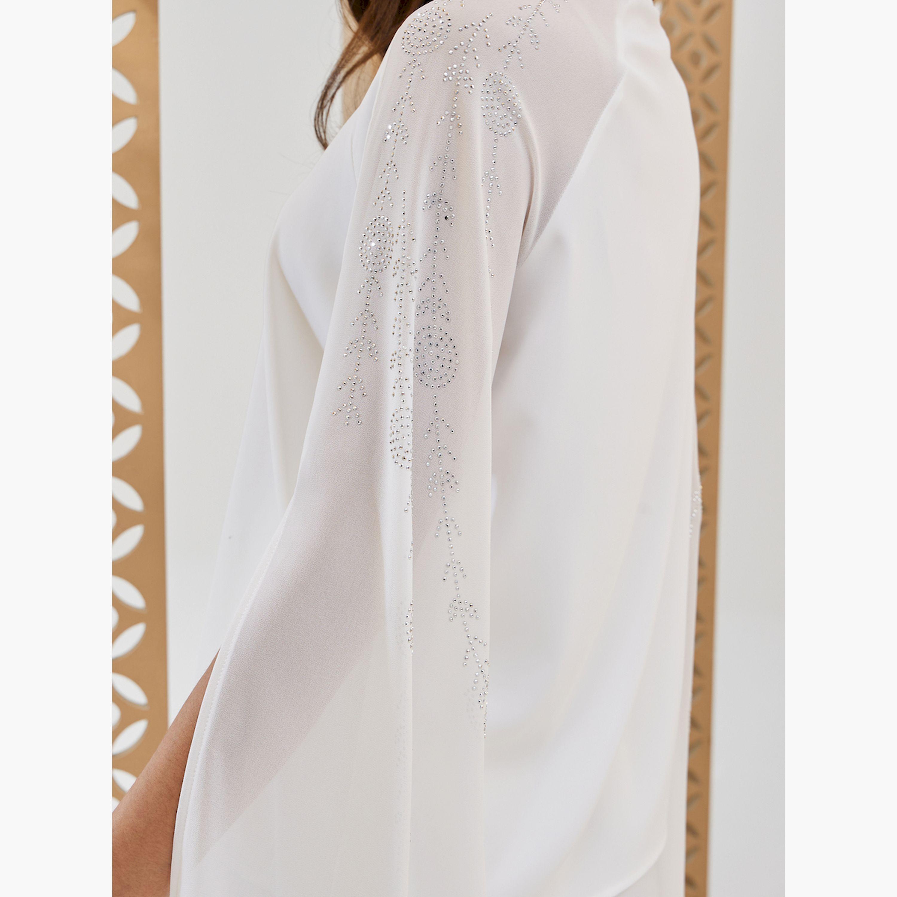 Styli Embellished Cape Sleeve Regular Fit Shirt-women-clothing-shirtsandblouses-shirts-image-4