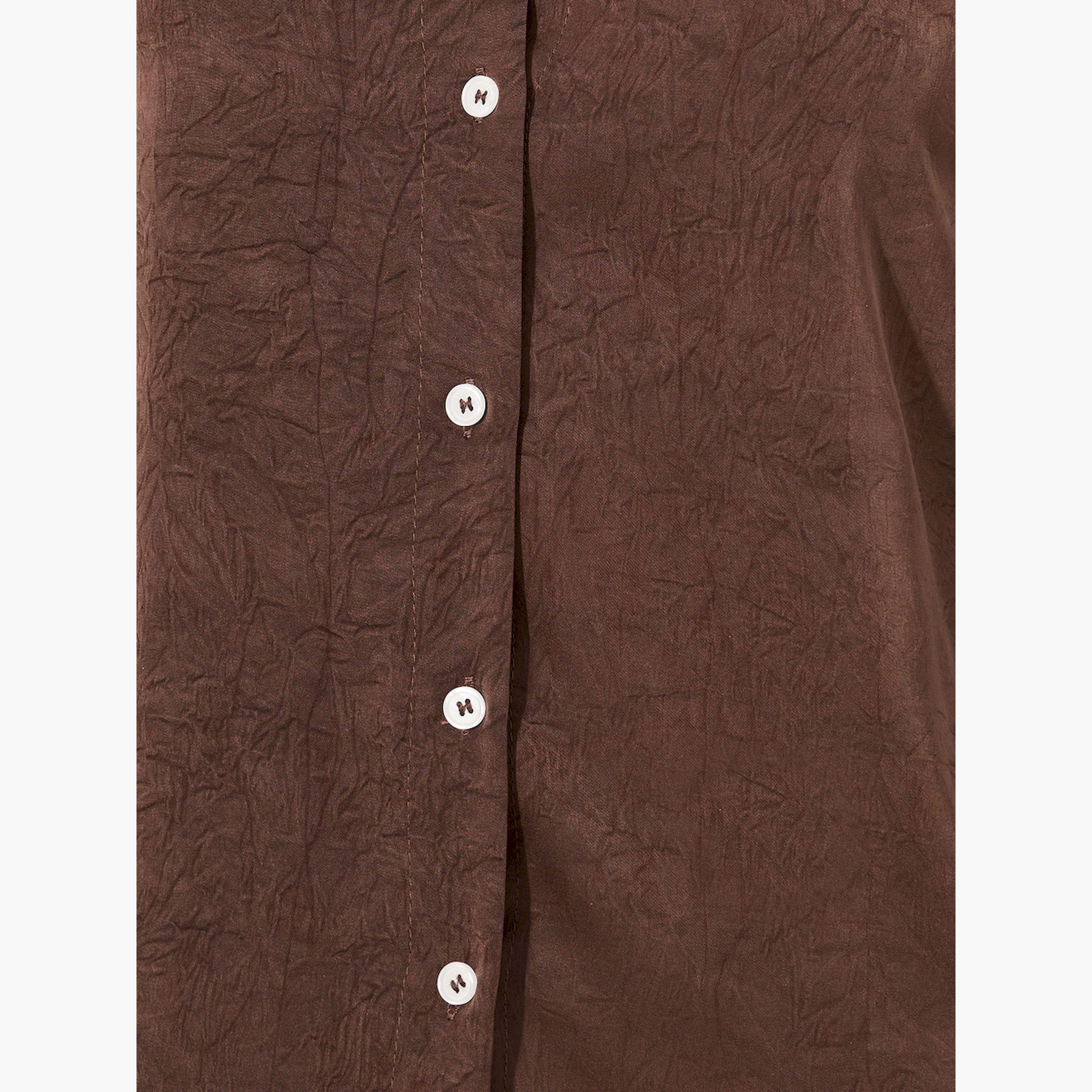 Styli Solid Buttoned Down Spread Collar Shirt-women-clothing-shirtsandblouses-shirts-image-4
