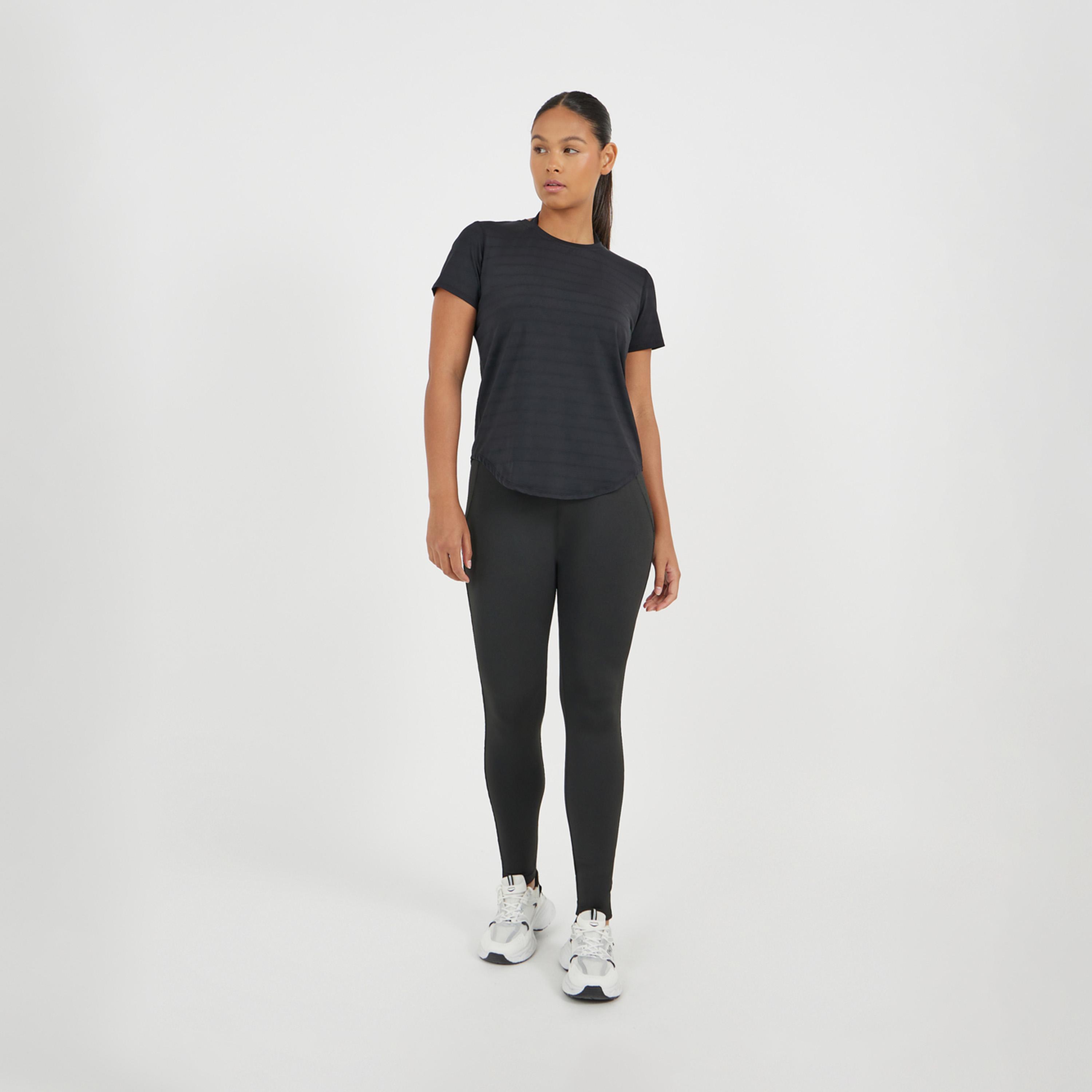 ستايلي - بنطال ضيق بتفاصيل محيطية-women-clothing-sportswearandactivewear-bottoms-leggings-image-1