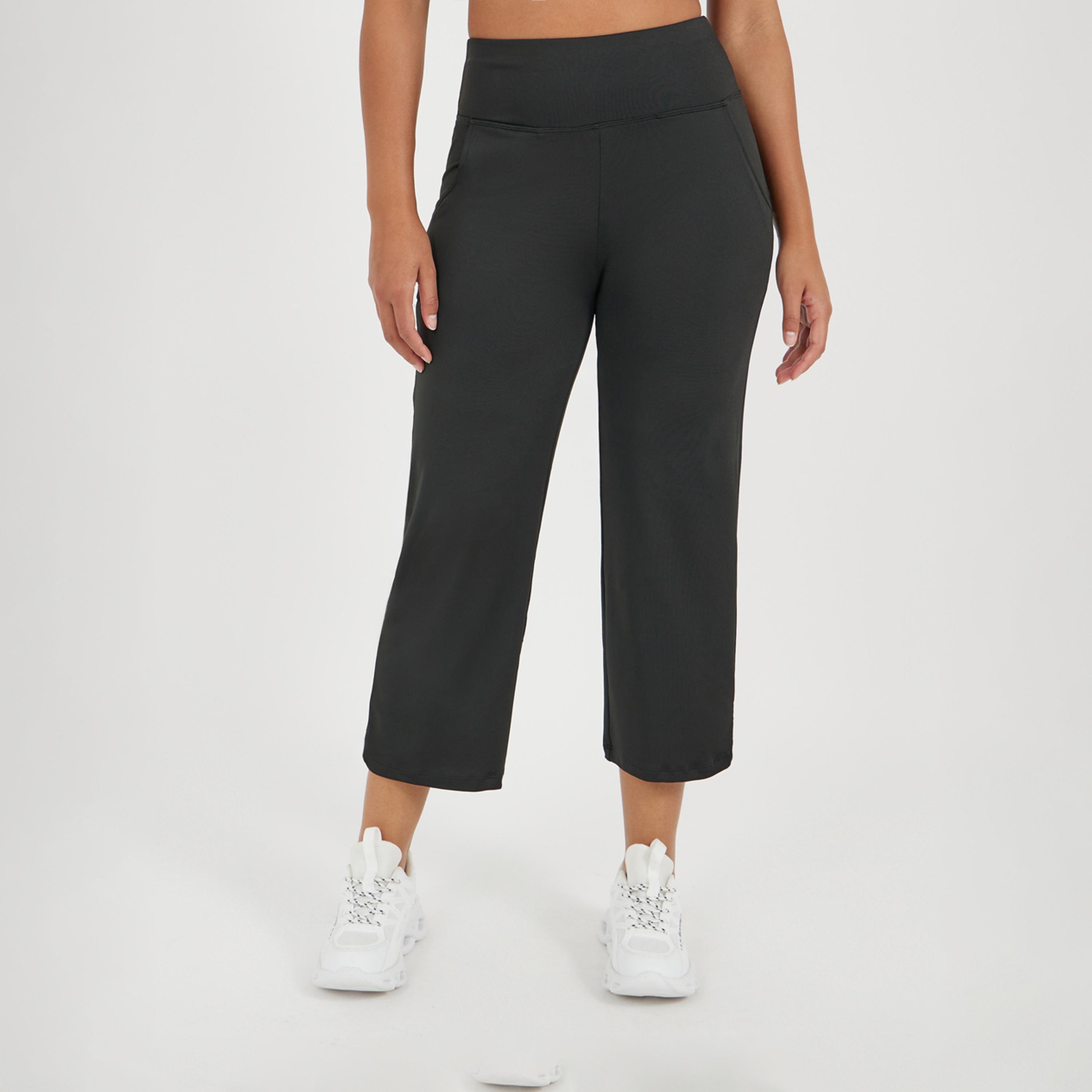 Styli Plain Broad Waistband Straight Fit Capri-women-clothing-sportswearandactivewear-bottoms-joggersandtrackpants-image-2