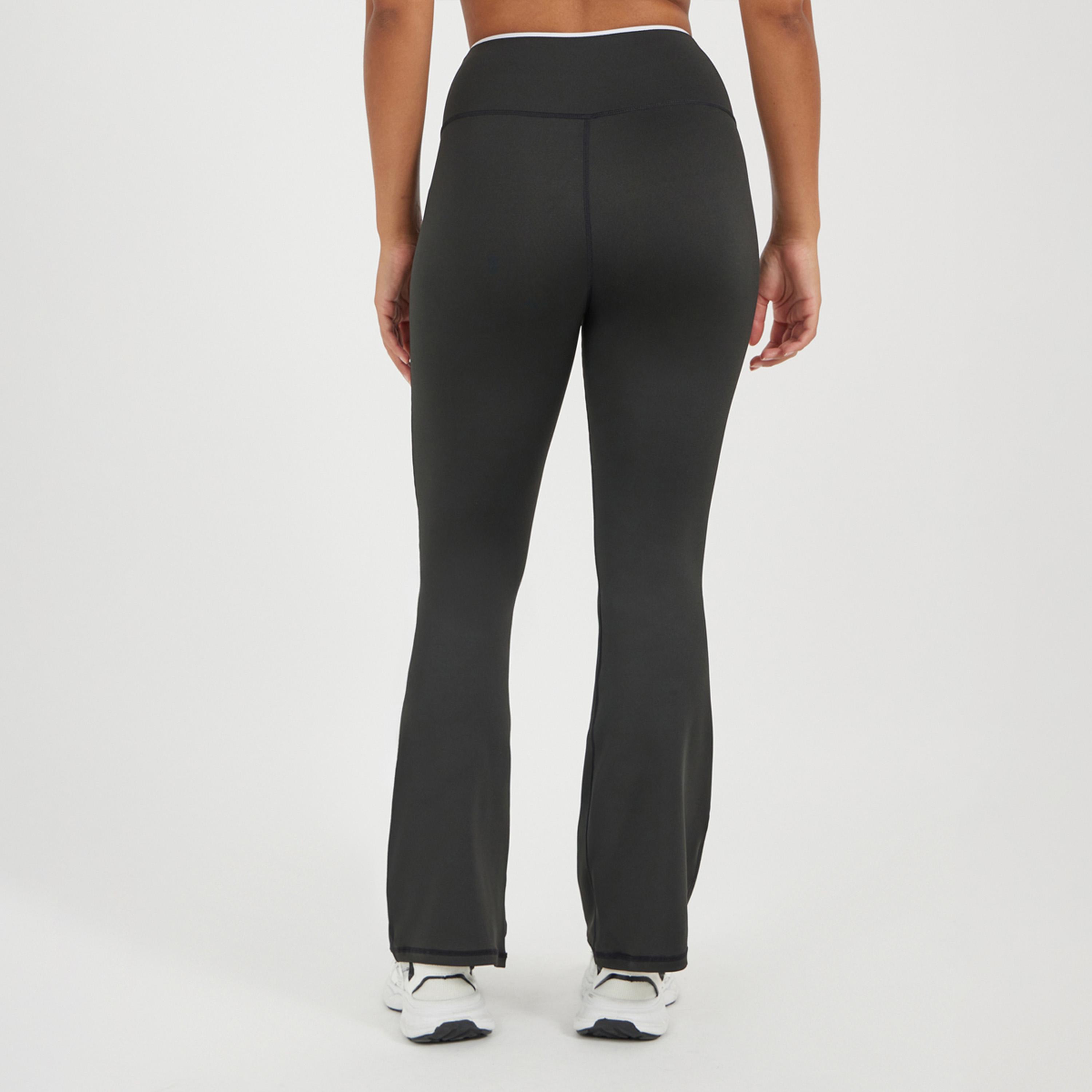 Styli Contrast Piped Wrap Look Waistband Flared Leggings-women-clothing-sportswearandactivewear-bottoms-joggersandtrackpants-image-4