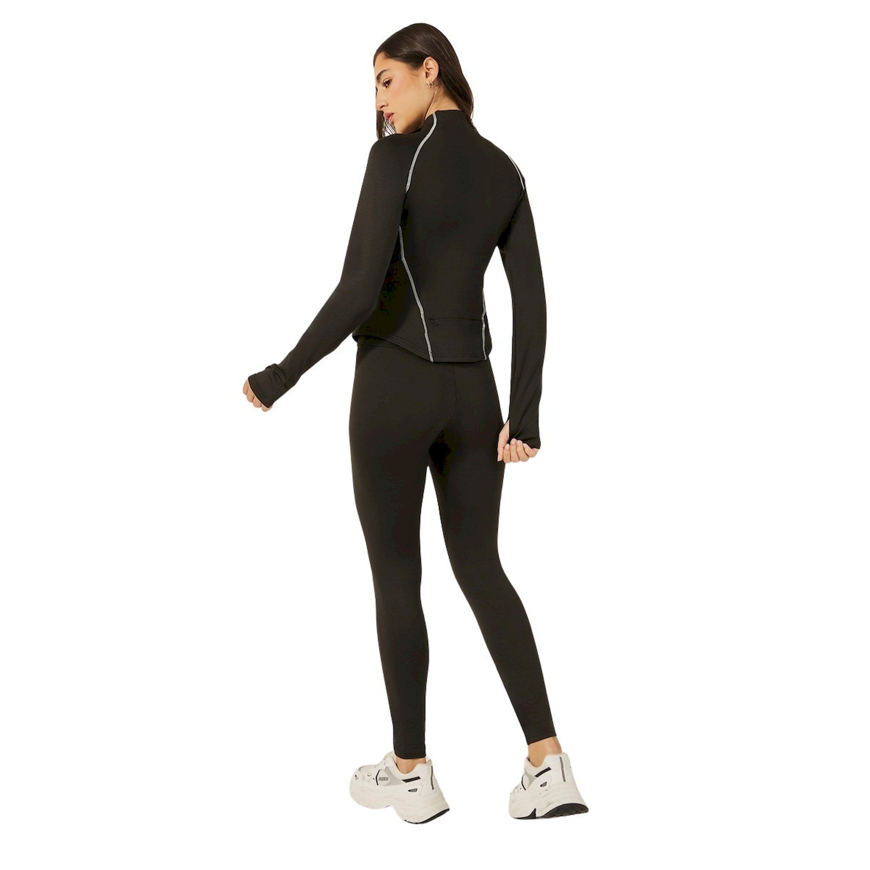 Styli Black Solid Activewear Set-women-clothing-sportswearandactivewear-trackpantsandtracksuits-image-2