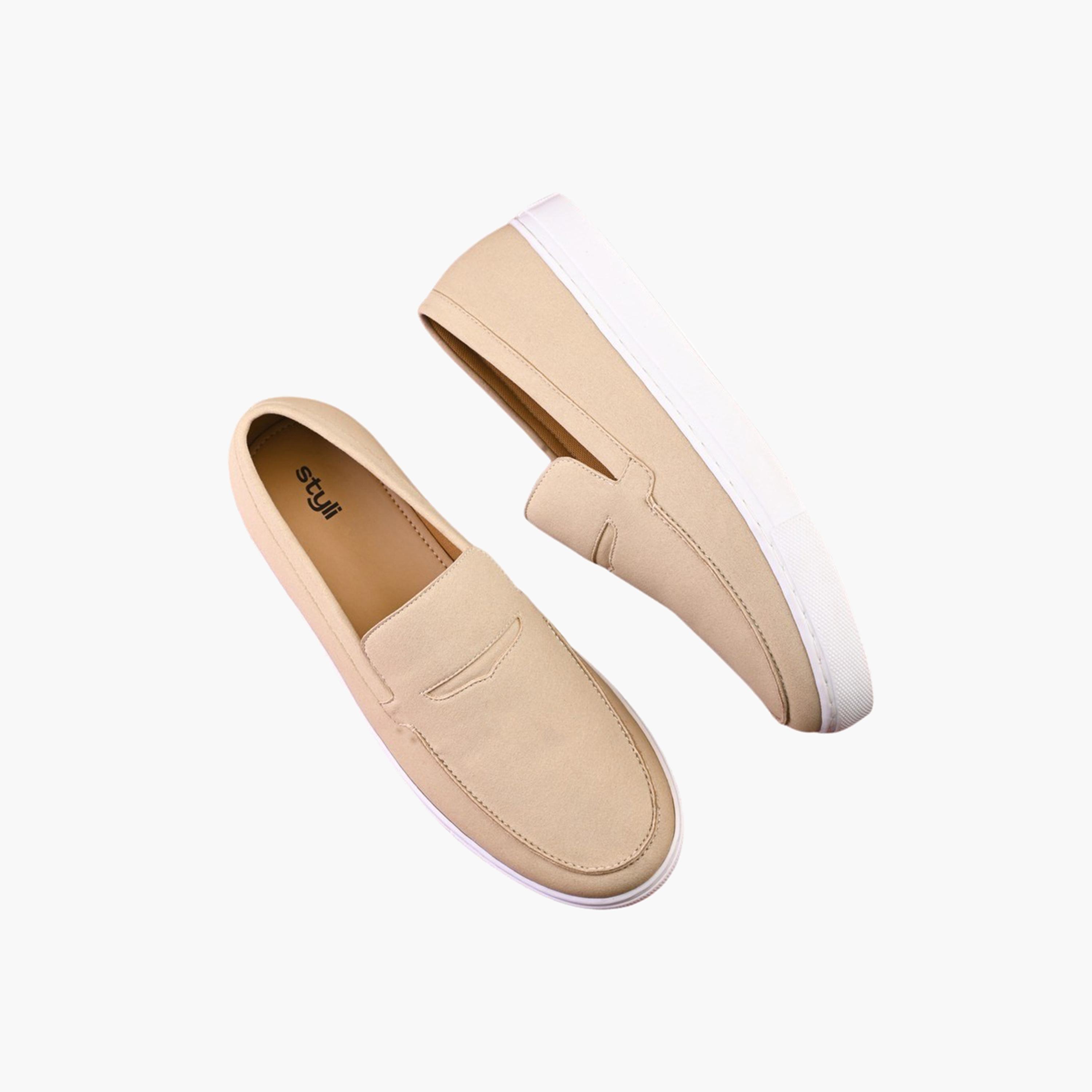 ستايلي - حذاء لوفر كاجوال رجالي بيج-men-shoes-loafersandmoccasins-image-4