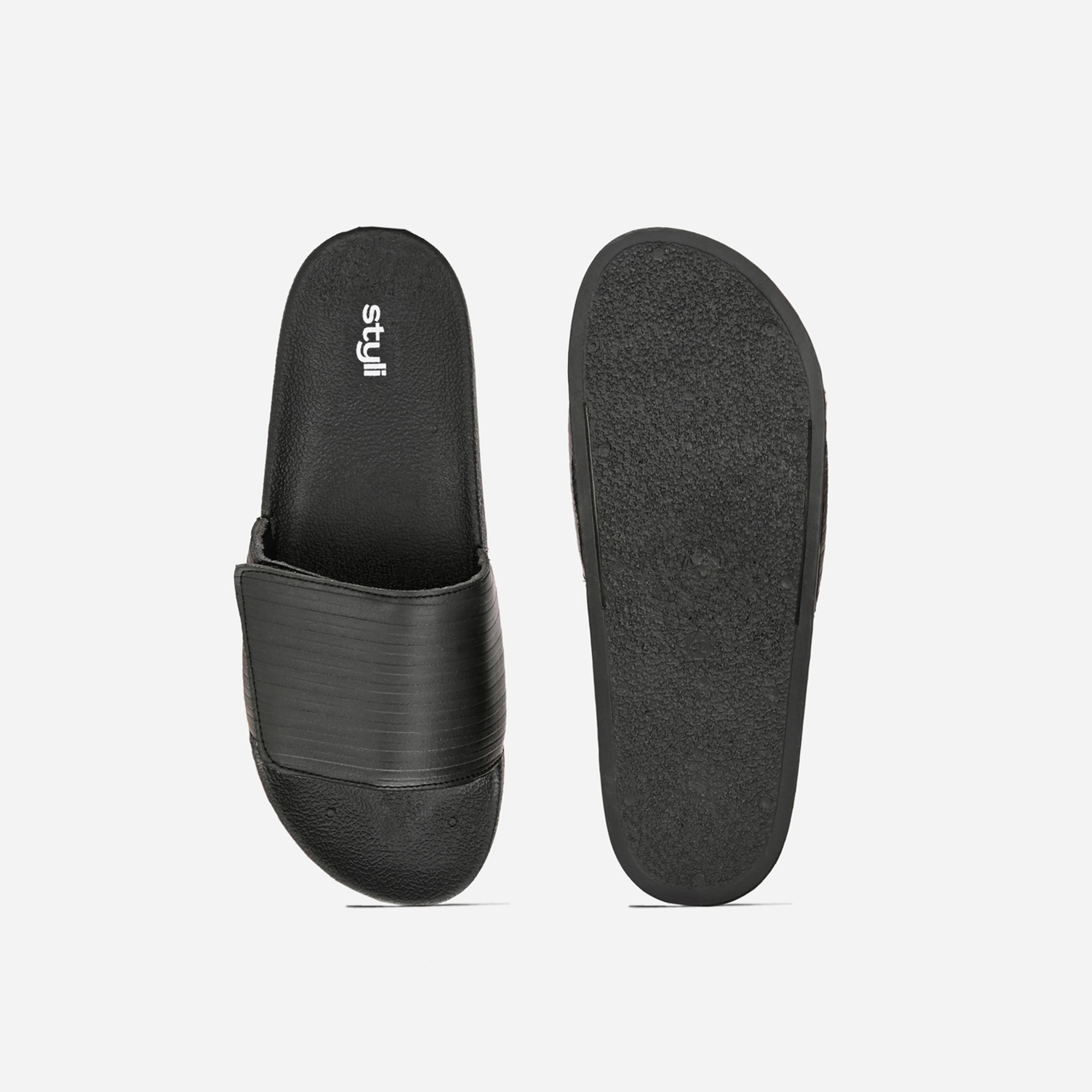 ستايلي - شبشب بشريط فيلكرو سميك-men-shoes-flipflopsandslides-image-2