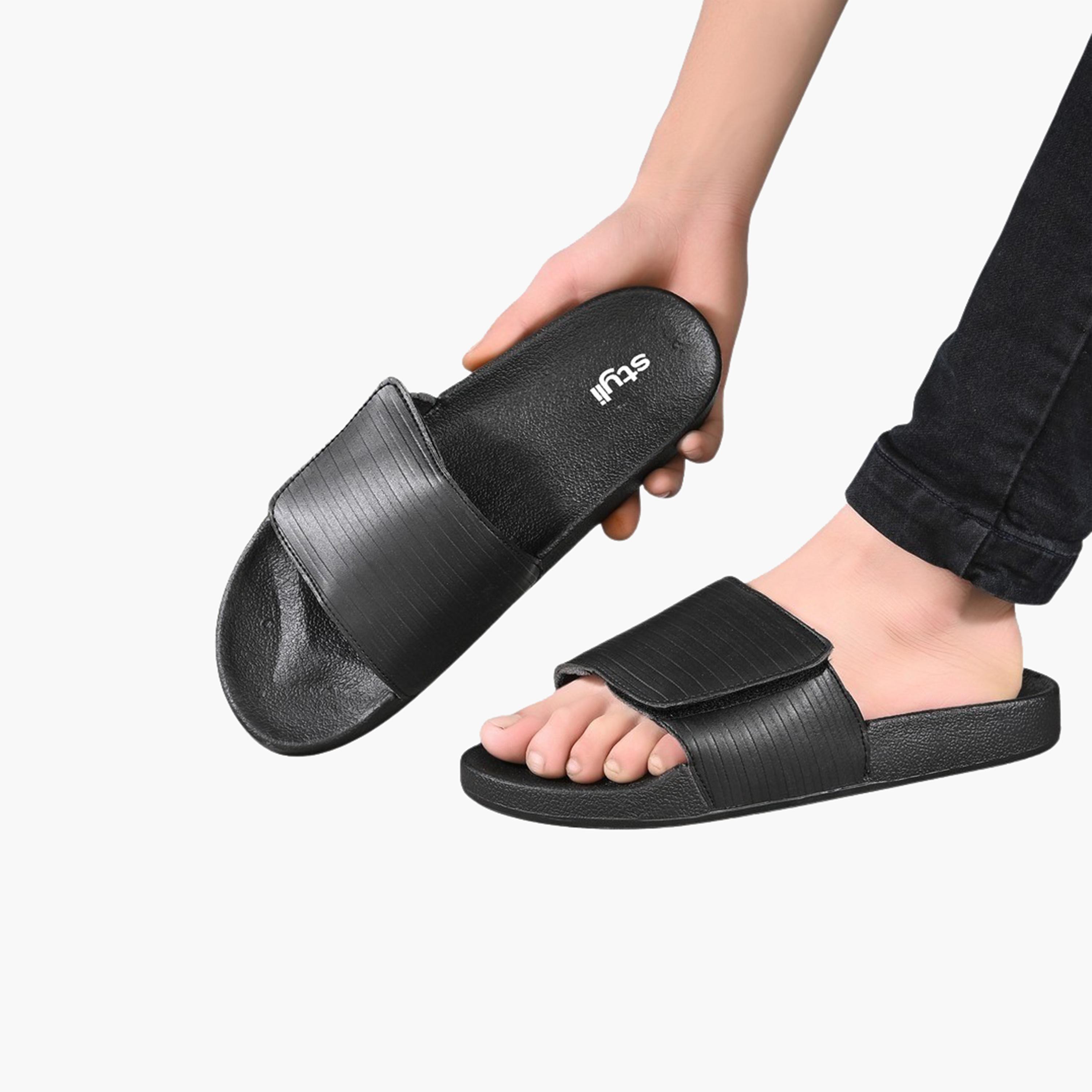 Styli Velcro Strap Thick Band Slides-men-shoes-flipflopsandslides-image-5