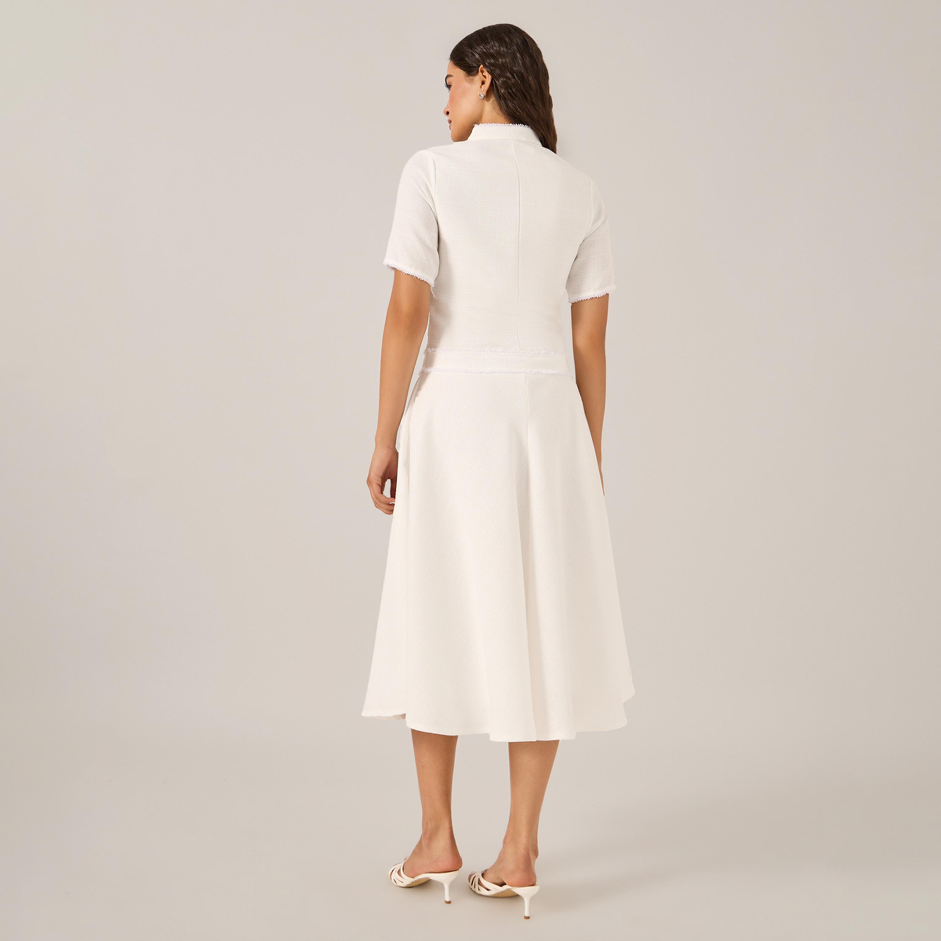 Styli Plain Short Sleeves A-Line Midi Dress-women-clothing-dresses-image-5
