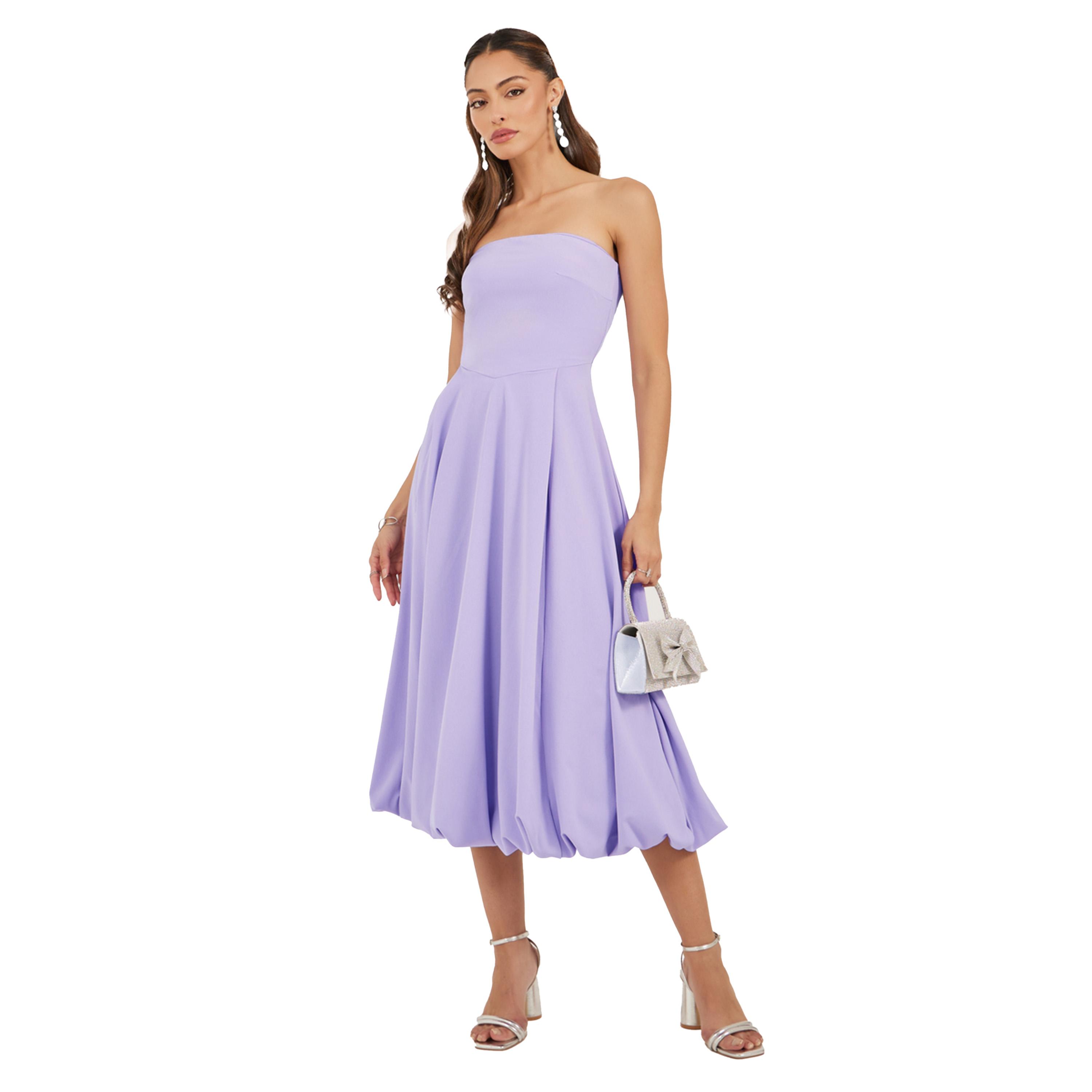 Styli Plain Strapless A-Line Midi Dress-women-clothing-dresses-image-1