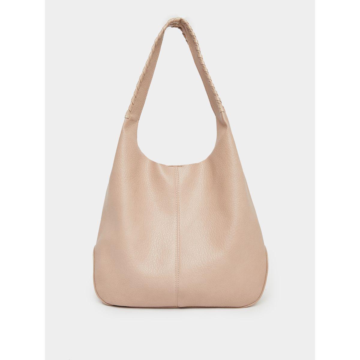Styli Solid Tote Bag with Zip Closure-women-bagsandwallets-handbags-image-2