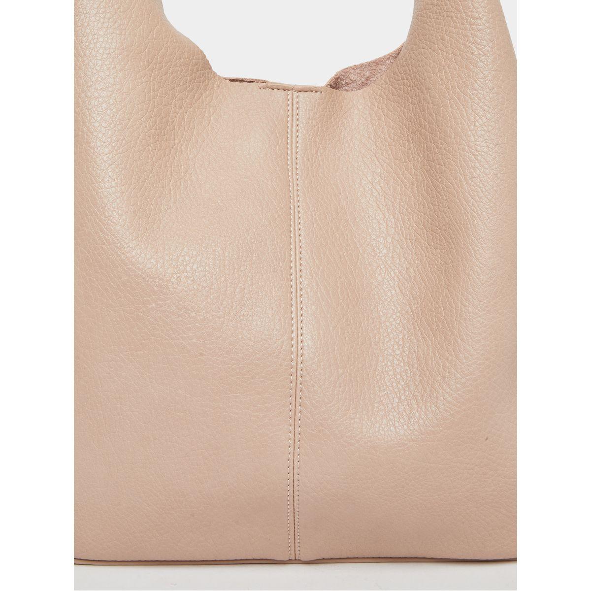 Styli Solid Tote Bag with Zip Closure-women-bagsandwallets-handbags-image-3
