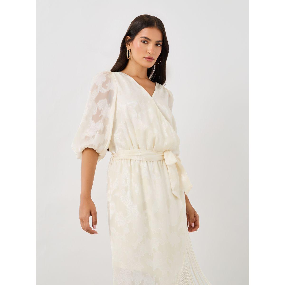 Styli Self Design Elbow Sleeves Wrap Maxi Dress-women-clothing-dresses-image-3
