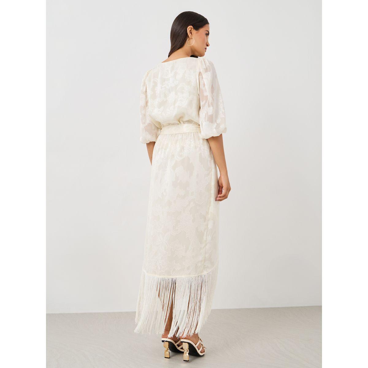 Styli Self Design Elbow Sleeves Wrap Maxi Dress-women-clothing-dresses-image-5