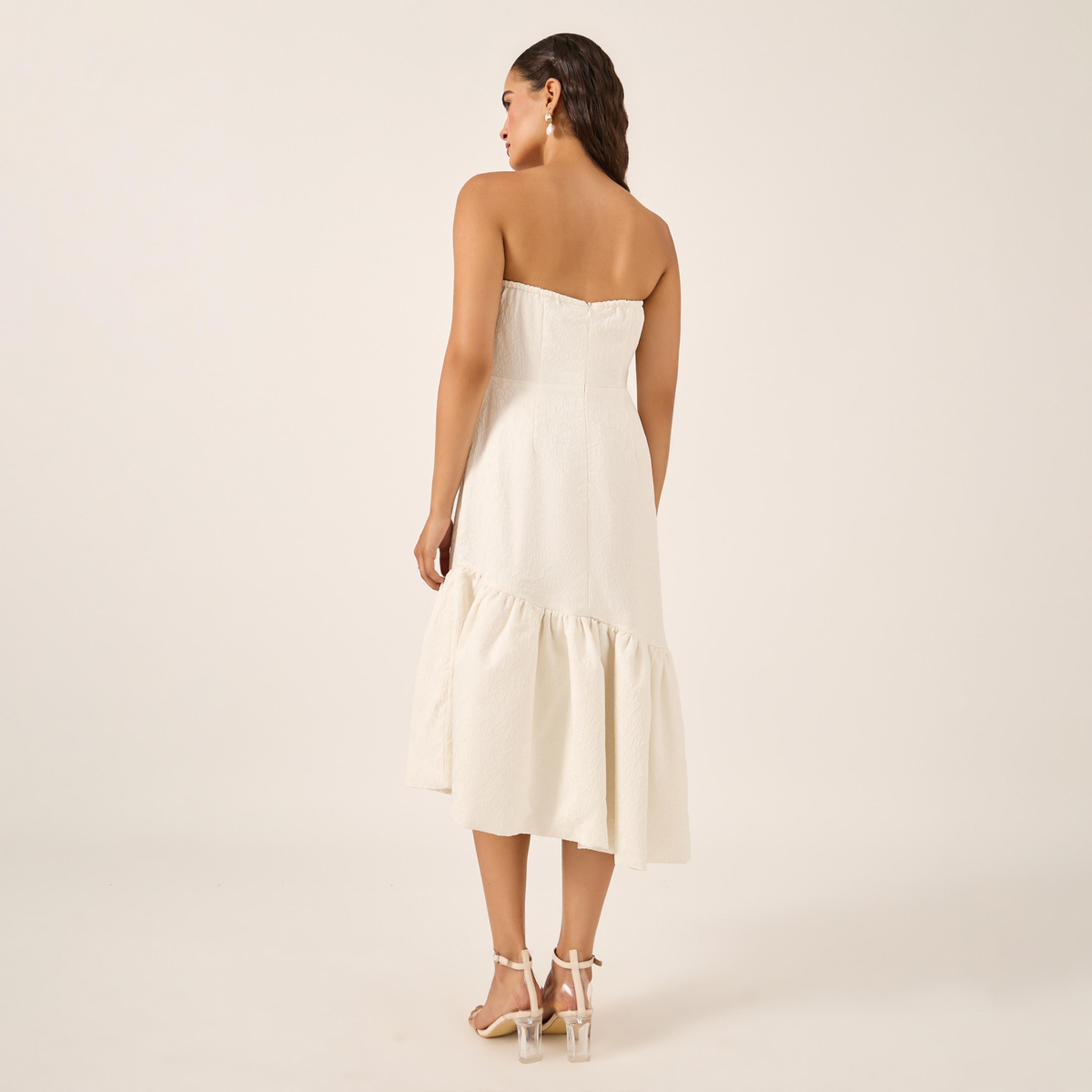 ستايلي - فستان ميدي بفتحة رقبة وقصّة A بدون أكمام-women-clothing-dresses-image-5
