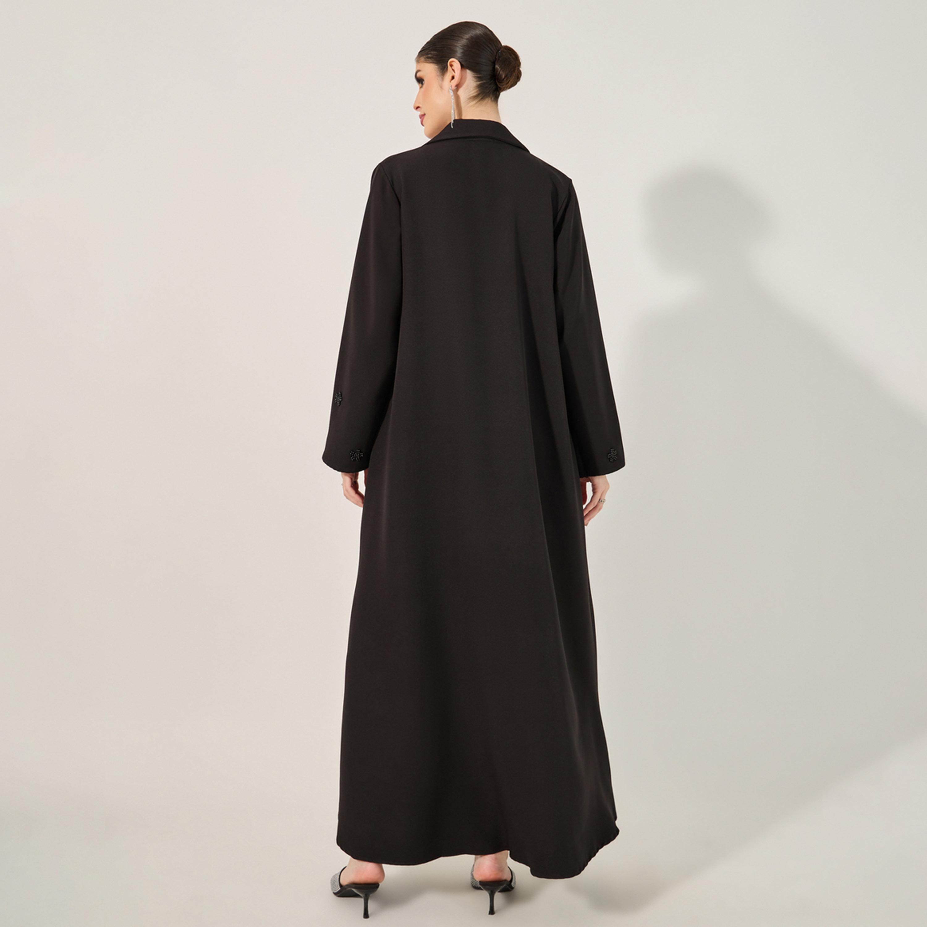 Styli Embellished Notch Label Collar Abaya with Hijab-women-clothingaccessories-scarves-image-7