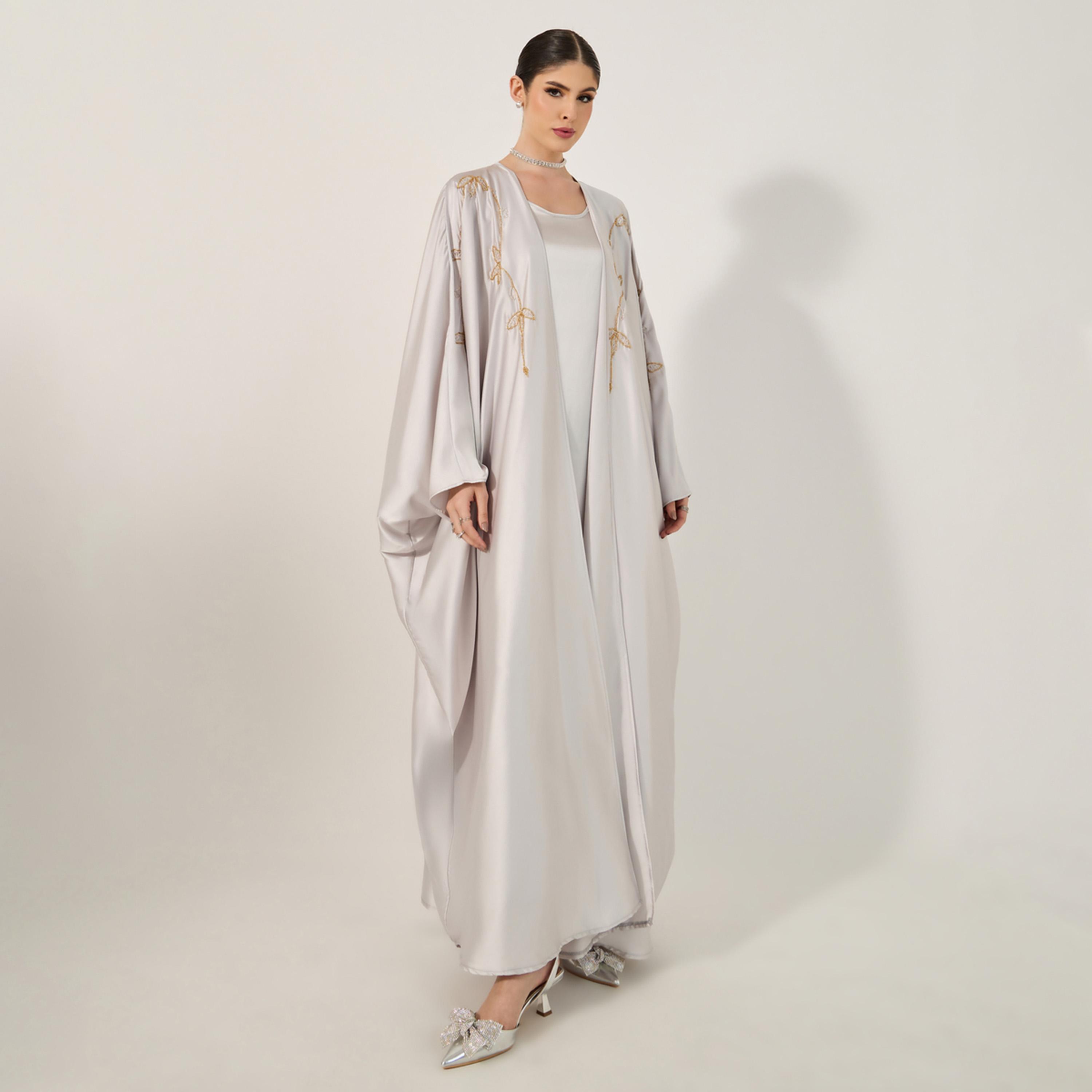ستايلي - عباية مزخرفة بأكمام خفاش مع فستان داخلي وحجاب-women-clothingaccessories-scarves-image-3