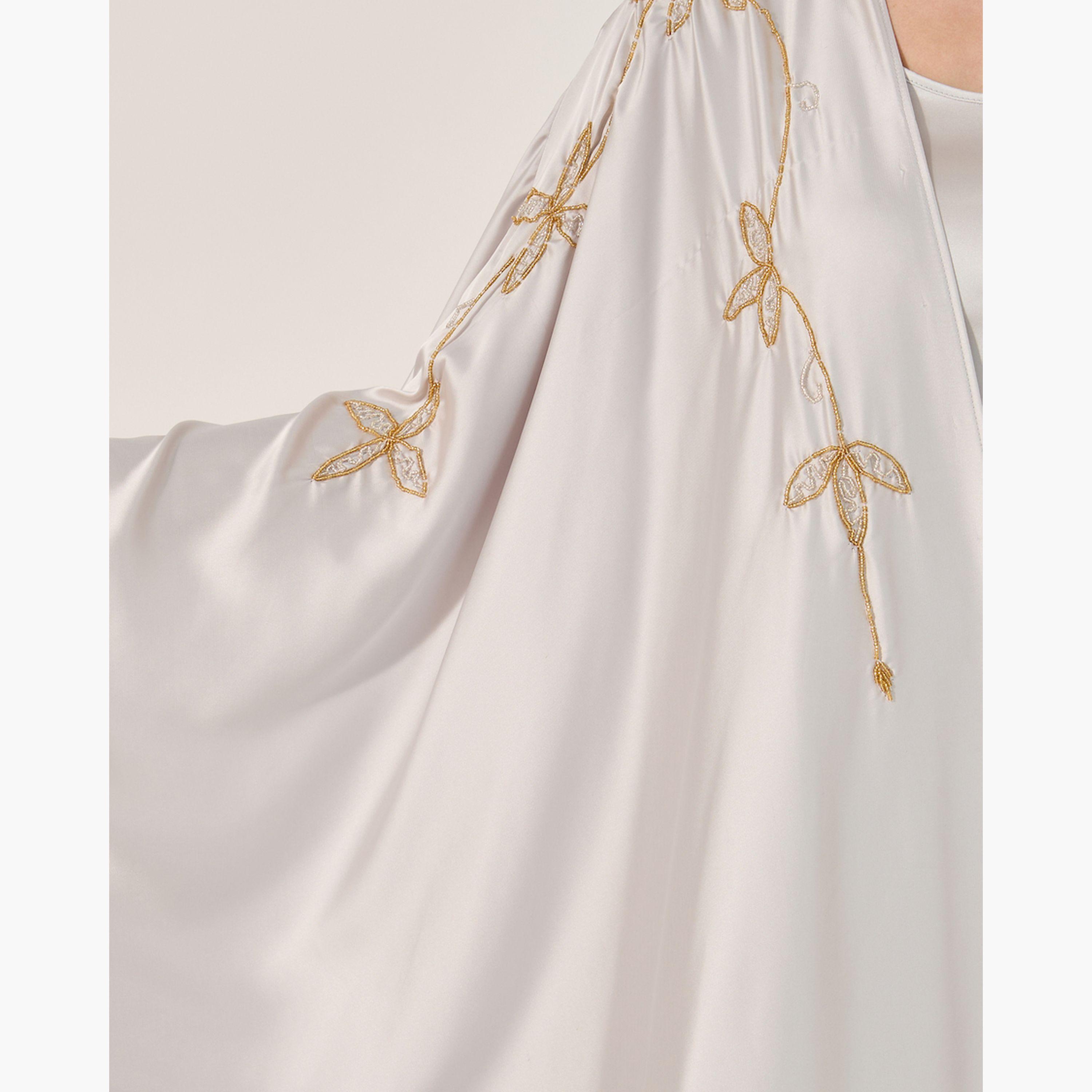 Styli Embroidered Batwing Sleeve Abaya with Inner Dress and Hijab-women-clothingaccessories-scarves-image-5