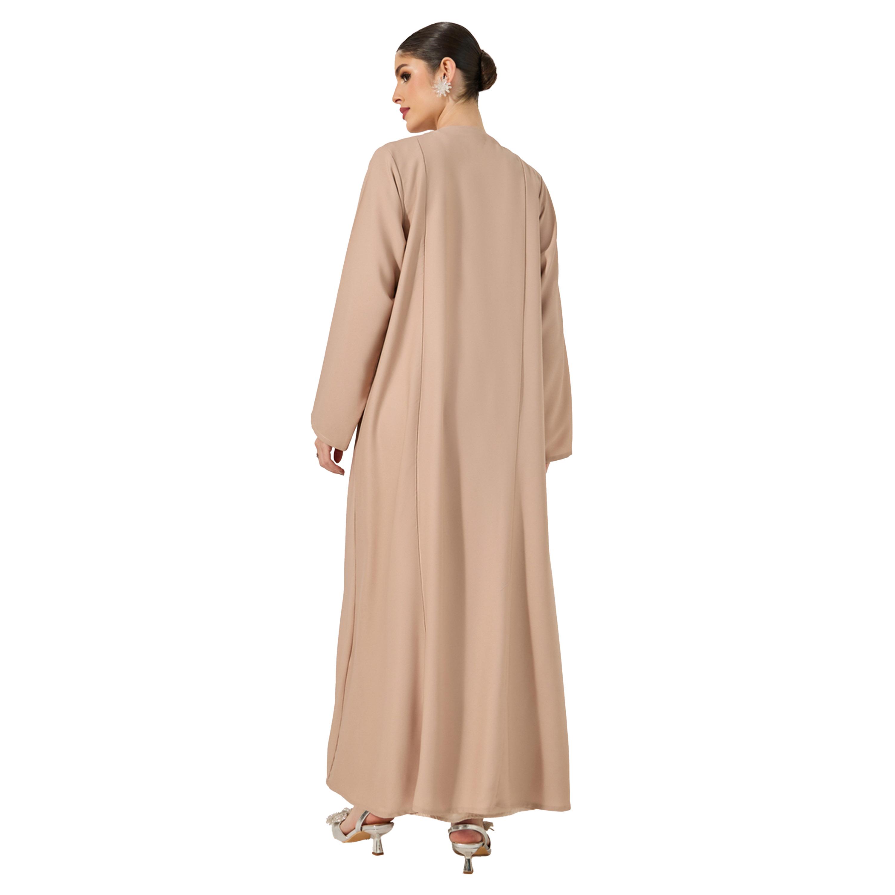 ستايلي - عباية مفتوحة مزينة بقصة A-women-arabicclothing-abayas-image-4