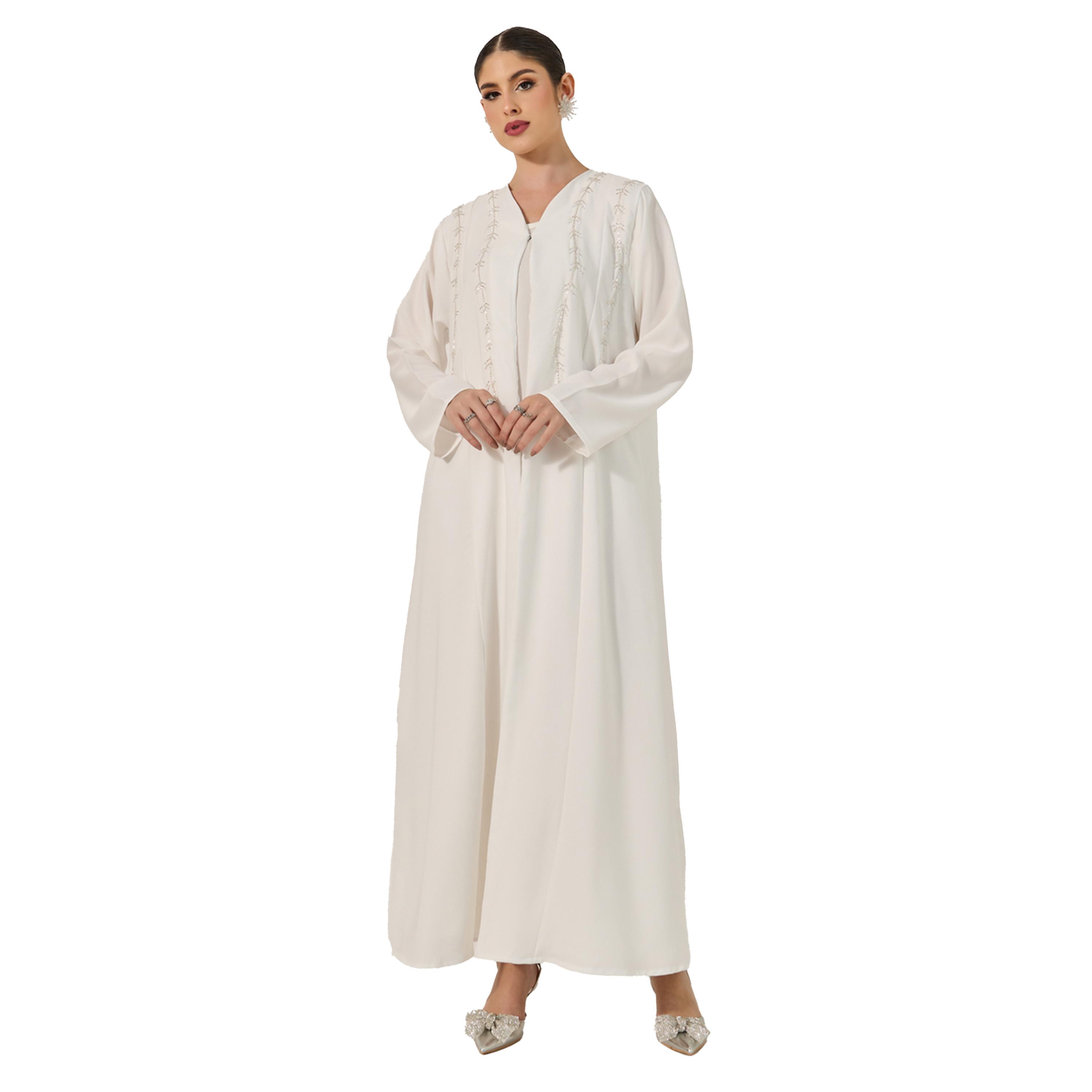 ستايلي - عباية مزينة واسعة مع فستان داخلي وحجاب-women-clothingaccessories-scarves-image-1