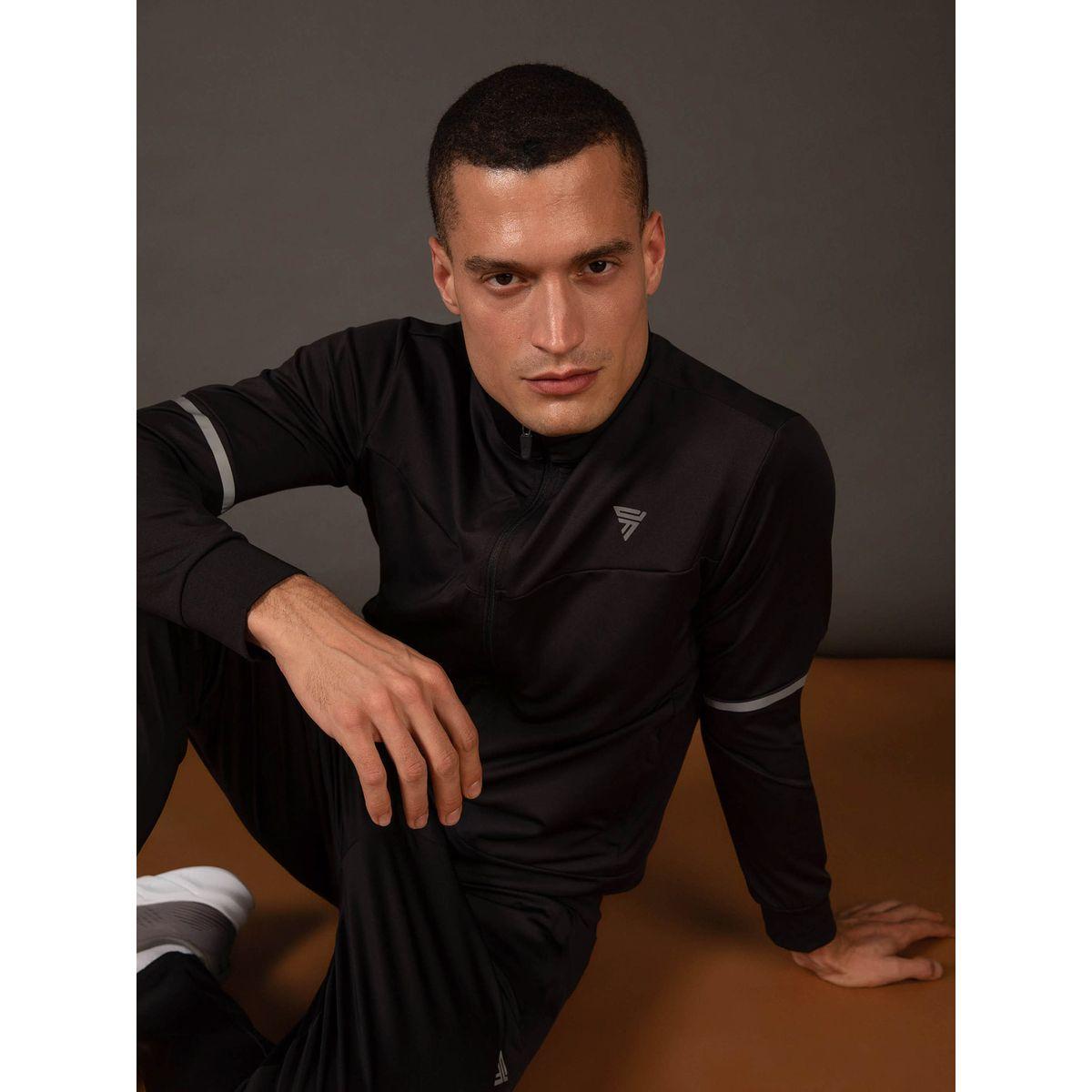 سويت شيرت بقصة سليم فت وسحَّاب غلق ديفاكتو × ستايلي-men-winterwear-hoodiesandsweatshirts-image-1