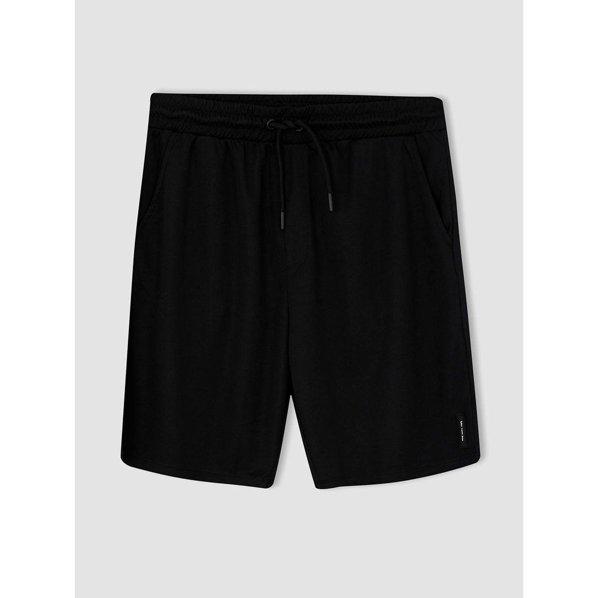 DeFacto Solid Slim Fit Shorts with Zip Pocket-men-clothing-sportswearandactivewear-bottoms-image-5