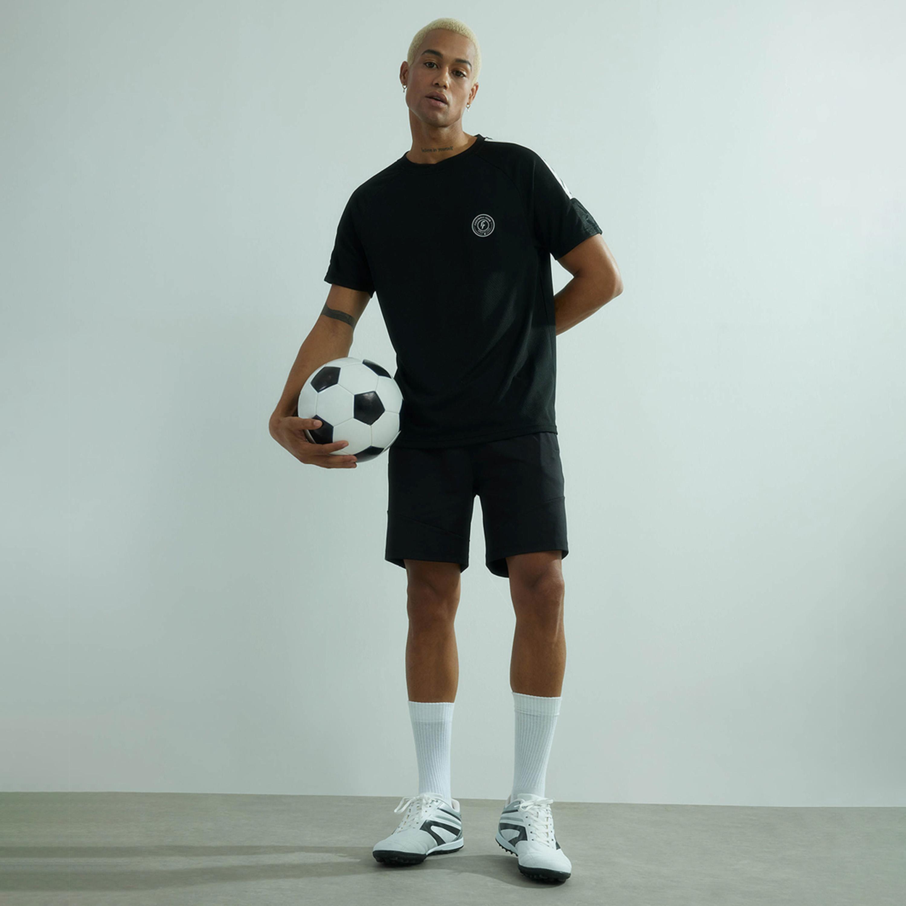 Defacto X Styli Contrast Panel Shorts With Elastic Waistband-men-clothing-sportswearandactivewear-bottoms-image-1