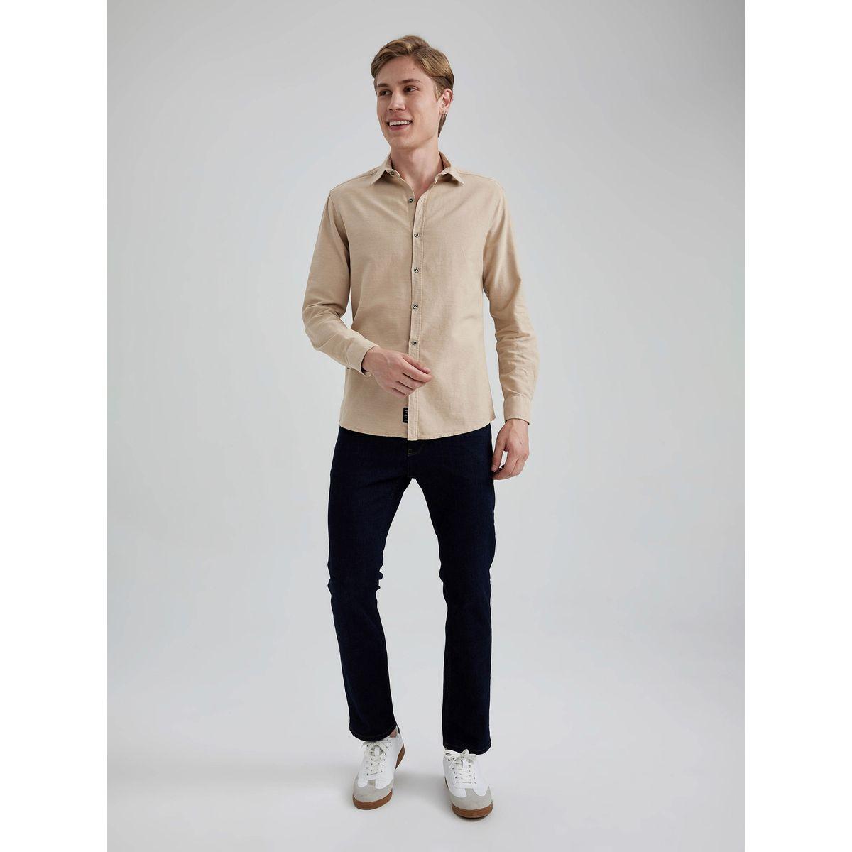 DeFacto X Styli  Slim Fit Cotton Long Sleeves Shirt-men-clothing-shirts-image-4
