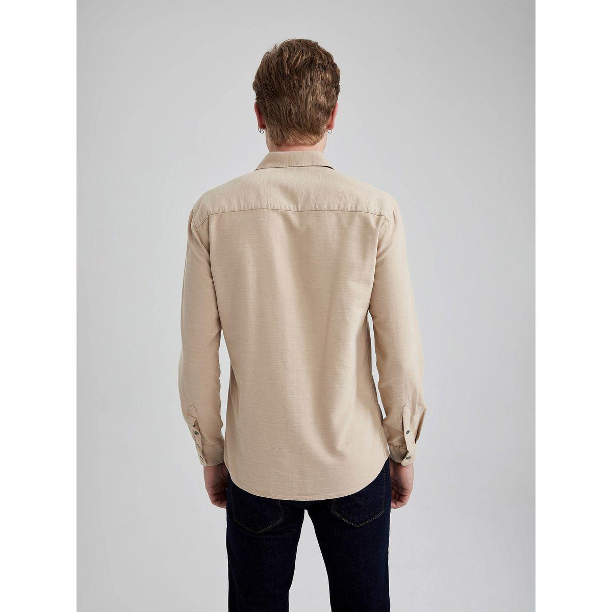 DeFacto X Styli  Slim Fit Cotton Long Sleeves Shirt-men-clothing-shirts-image-6