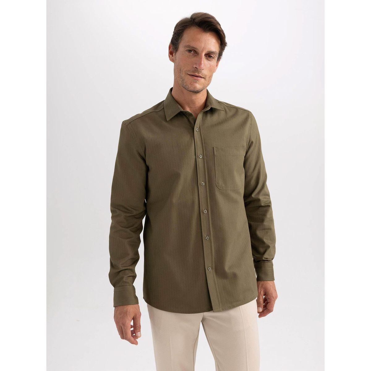 DeFacto Regular Fit Long Sleeves Casual Shirt-men-clothing-shirts-image-6