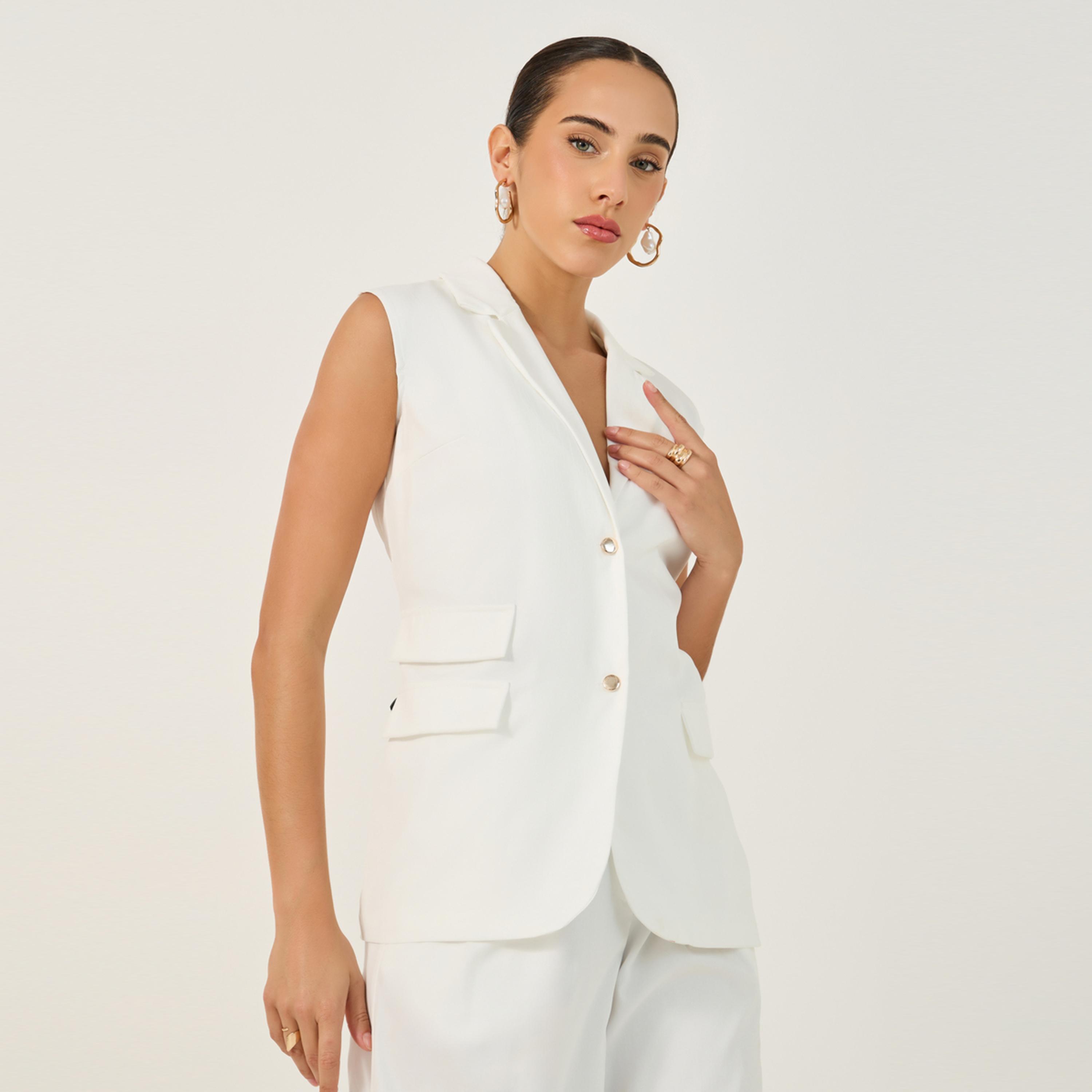 Styli Boxy Fit Regular Length Sleeveless Blazer 72 Cm-women-clothing-coatsandjackets-blazers-image-1