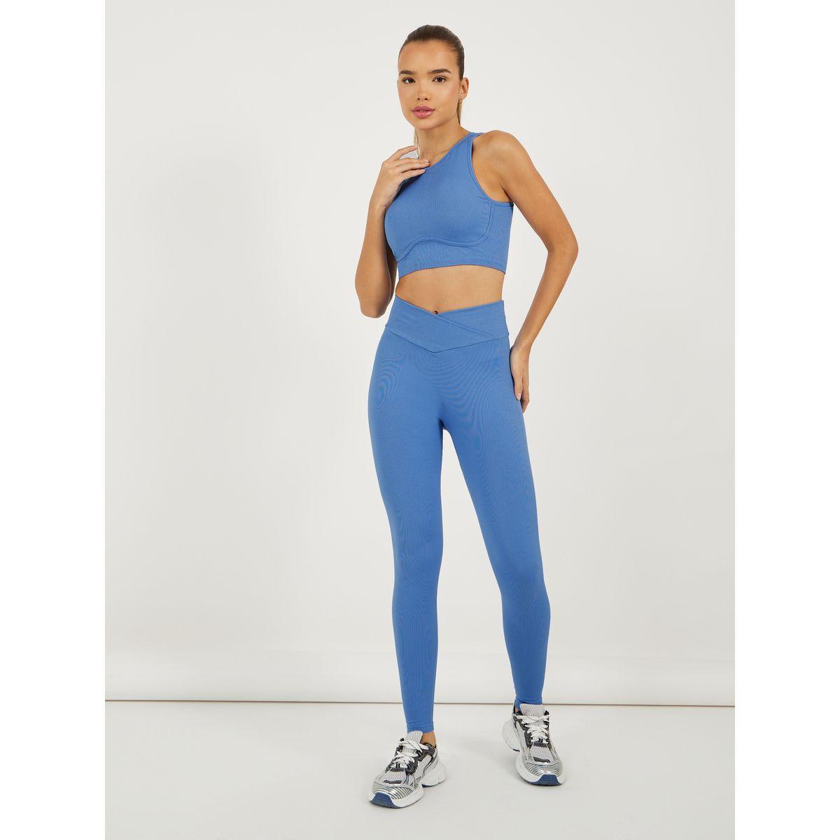 مجموعة من ليقنز مع صدرية رياضية بتفاصيل جاكار-sports-women-clothing-trackpantsandtracksuits-image-1