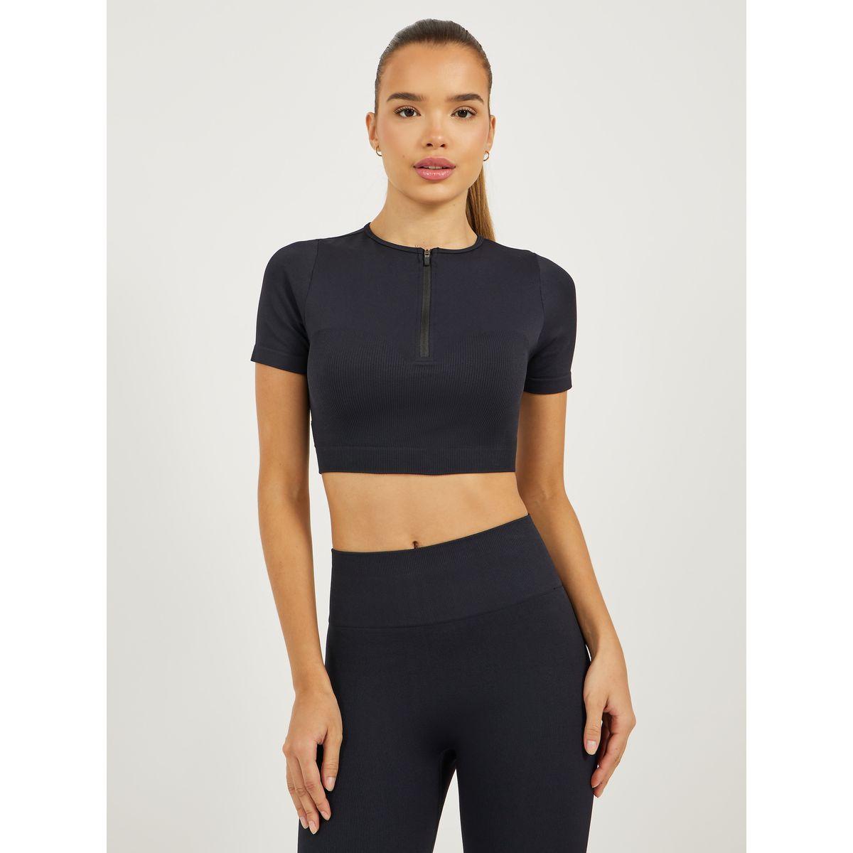 مجموعة من ليقنز مع بلوزة قصيرة بأكمام قصيرة-sports-women-clothing-trackpantsandtracksuits-image-2