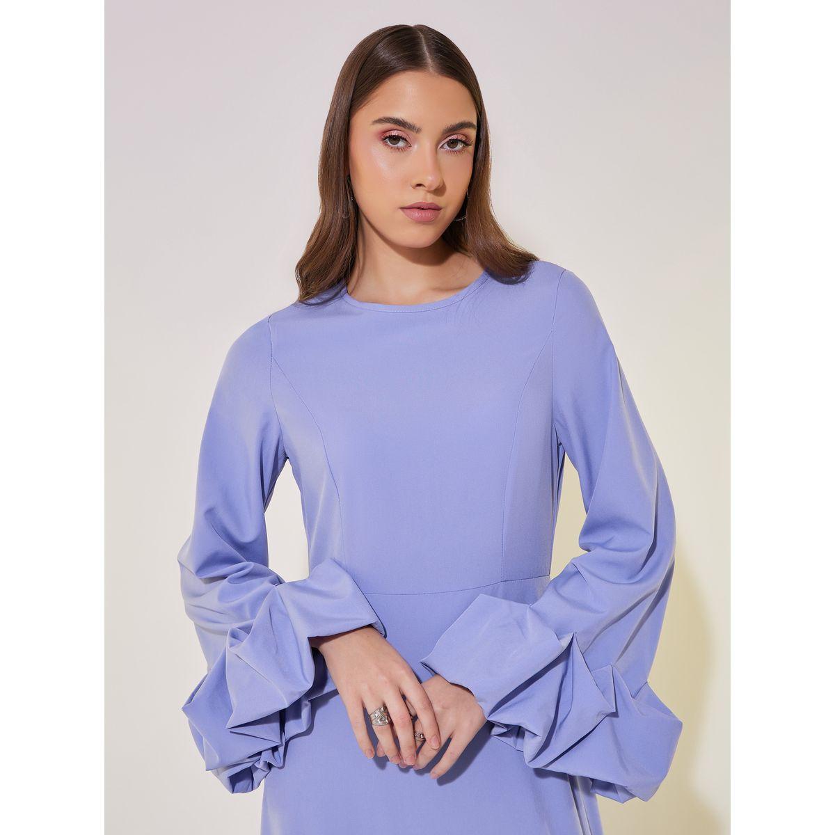 فستان طويل سادة بأكمام طويلة-women-clothing-dresses-image-4