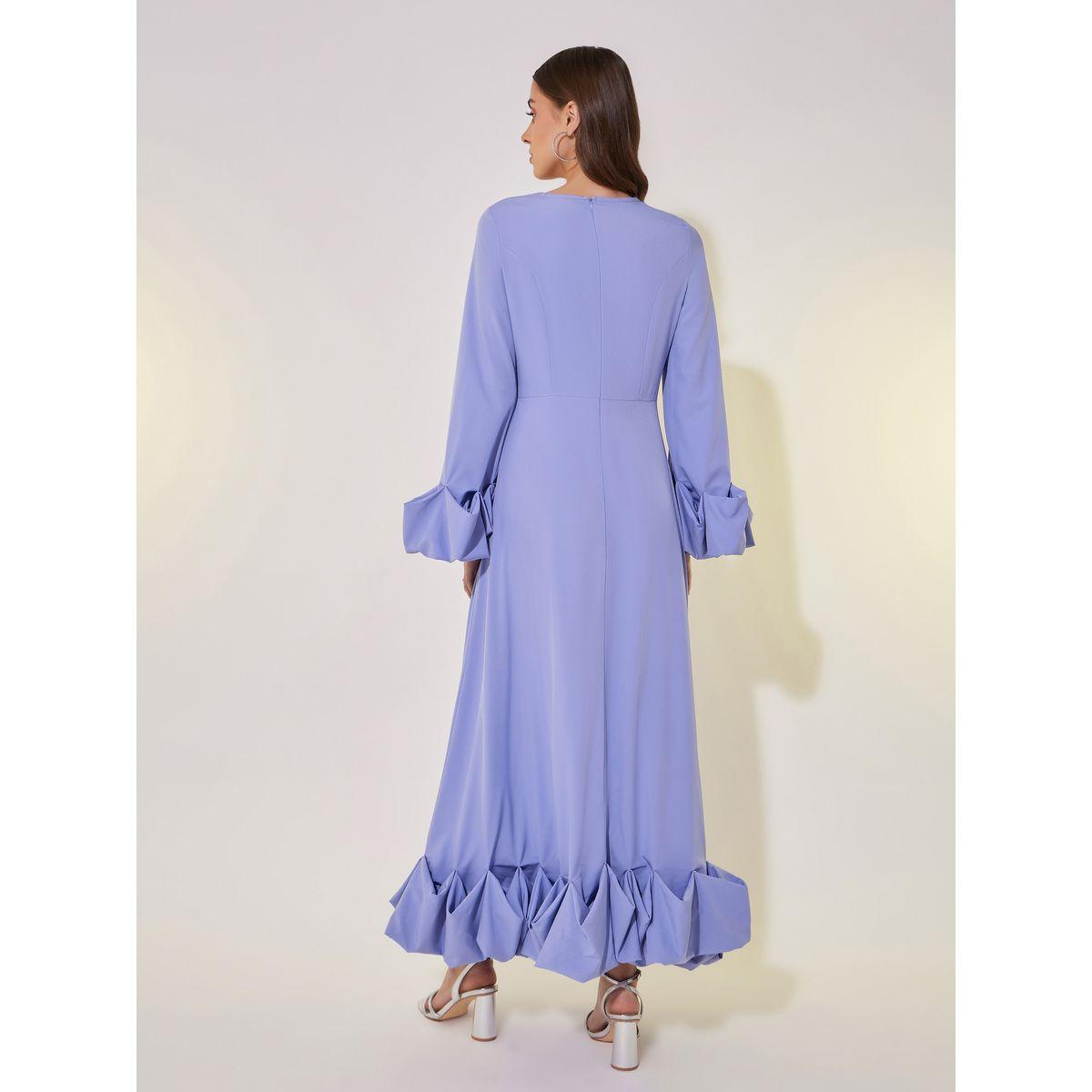 فستان طويل سادة بأكمام طويلة-women-clothing-dresses-image-6