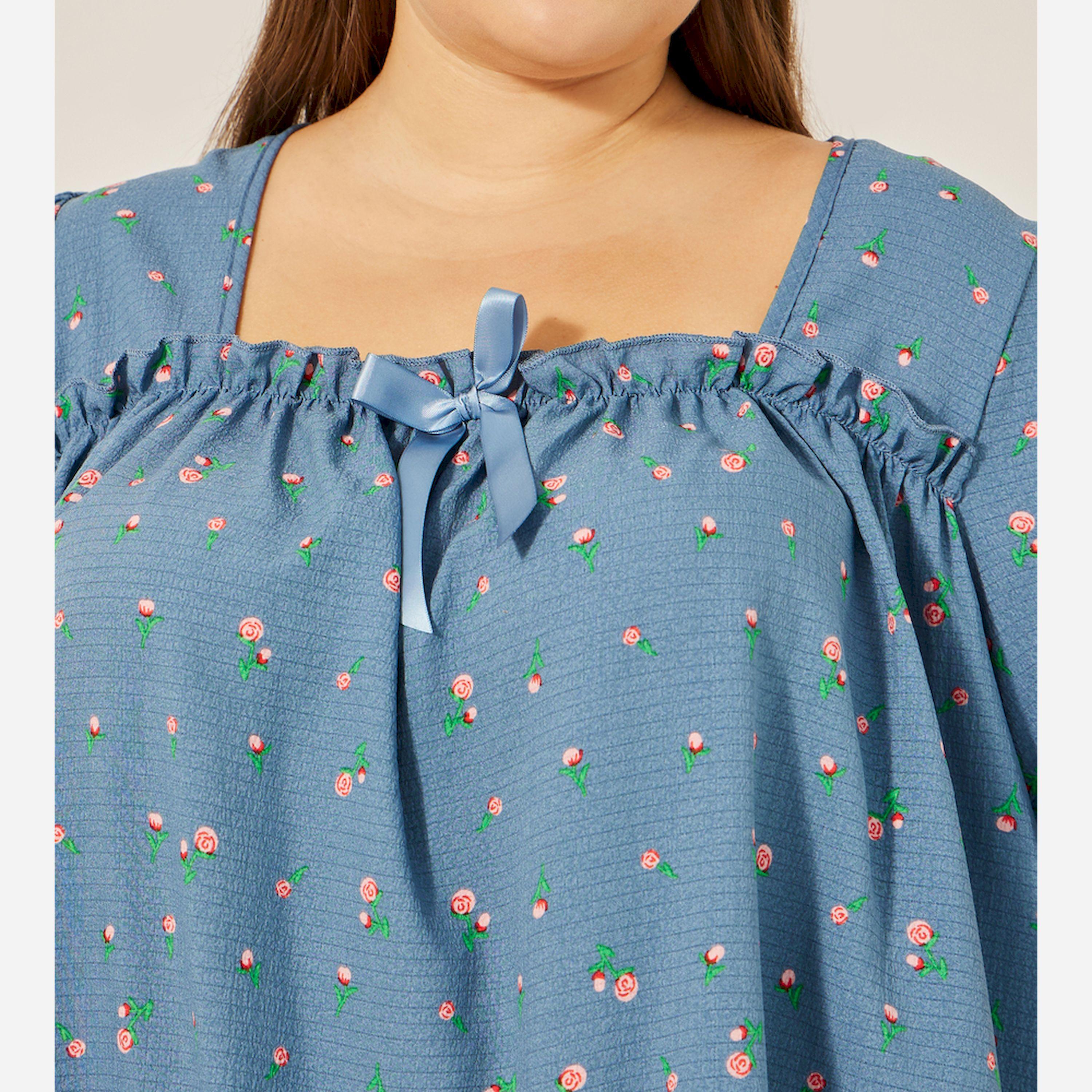 Styli Unwind Floral Print Matching Pyjama Set-women-clothing-nightwear-pyjamas-longsets-image-4