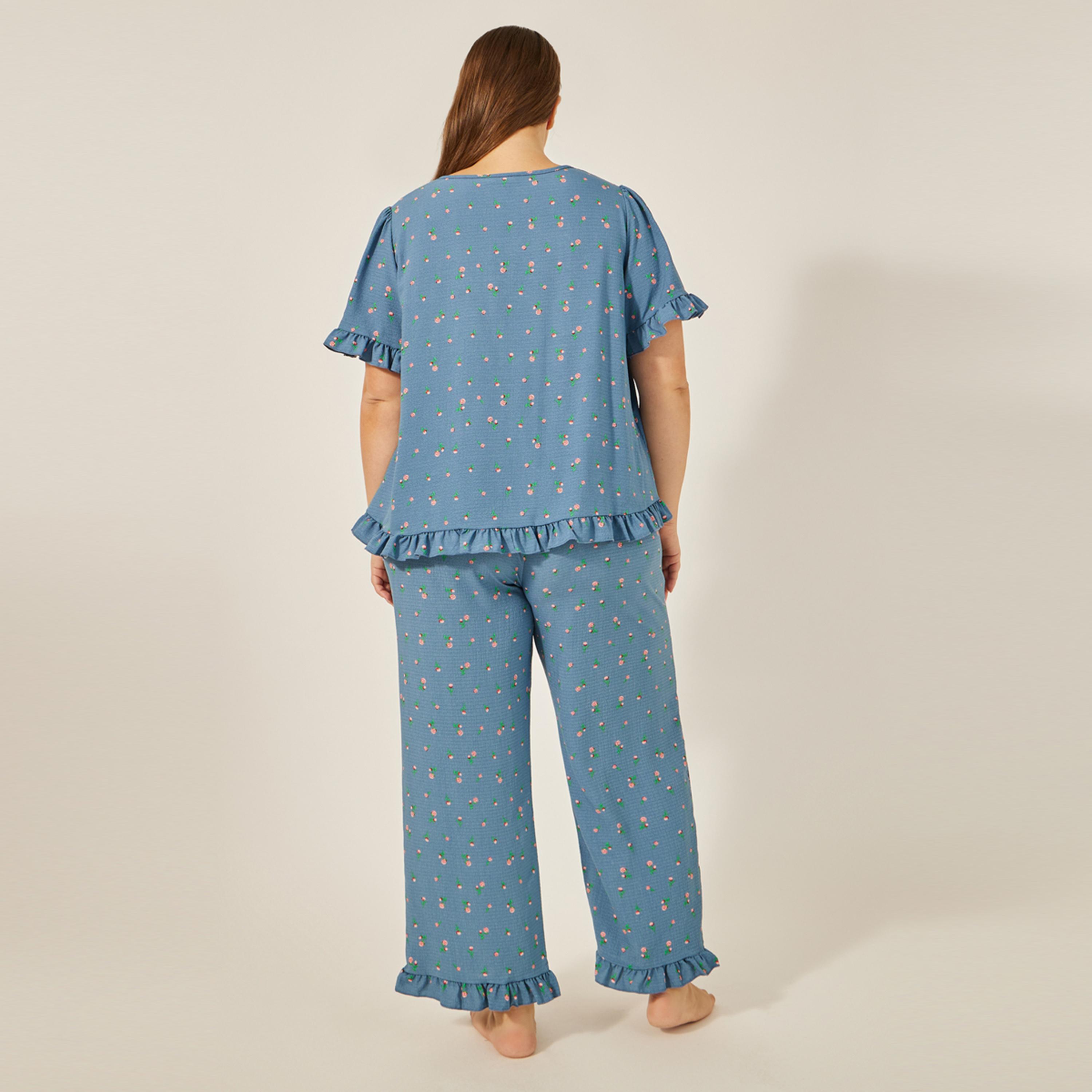 Styli Unwind Floral Print Matching Pyjama Set-women-clothing-nightwear-pyjamas-longsets-image-6