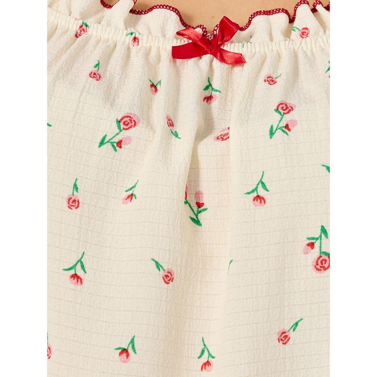 Styli Plus Size All-Over Print A-Line Ruffle Hem Sleep Night Dress-women-clothing-nightwear-nighties-image-5