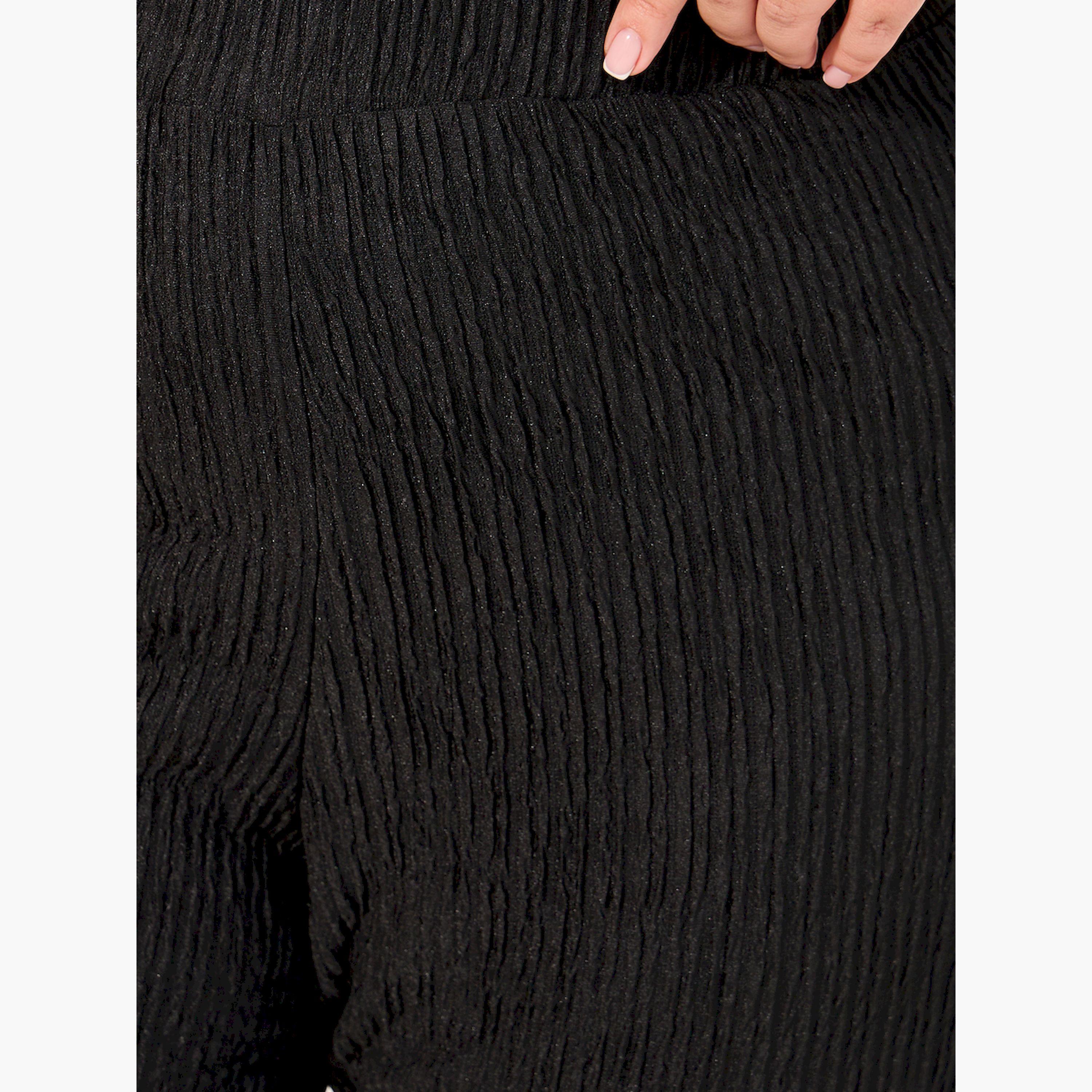 ستايلي - بنطال ساق واسعة بمقاس كبير مع حزام خصر مطاطي-women-clothing-bottoms-trousers-image-3