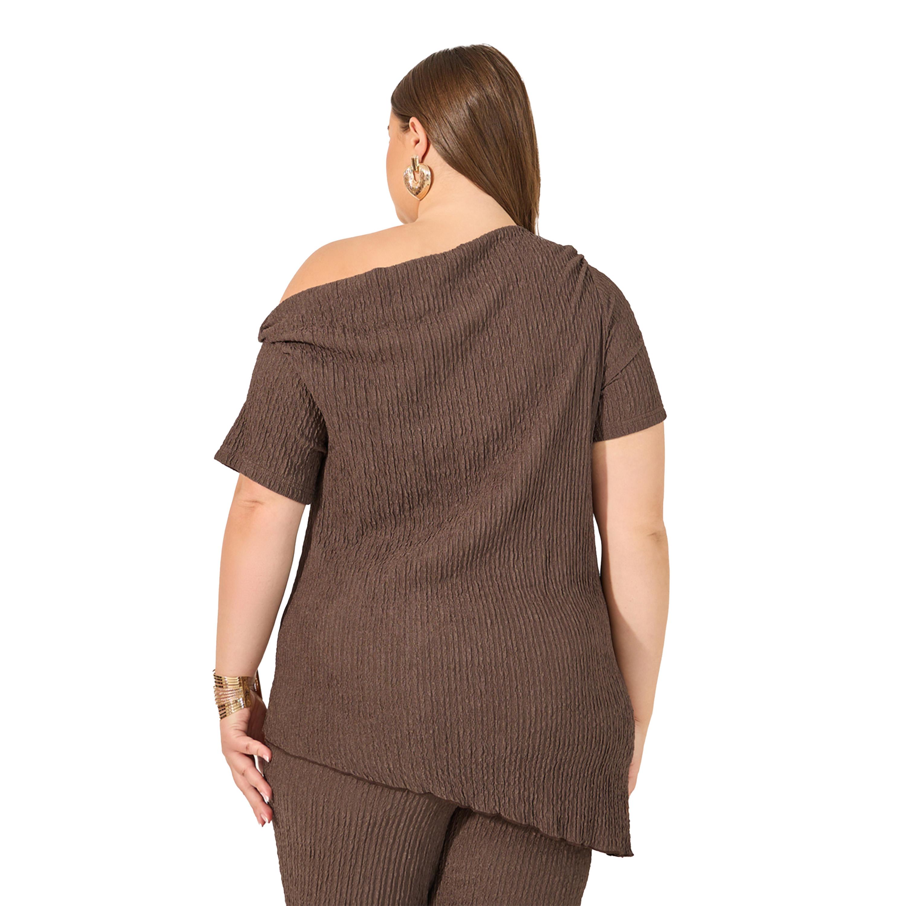 Styli Off-Shoulder Oversized Solid Top-women-clothing-shirtsandblouses-blouses-image-4