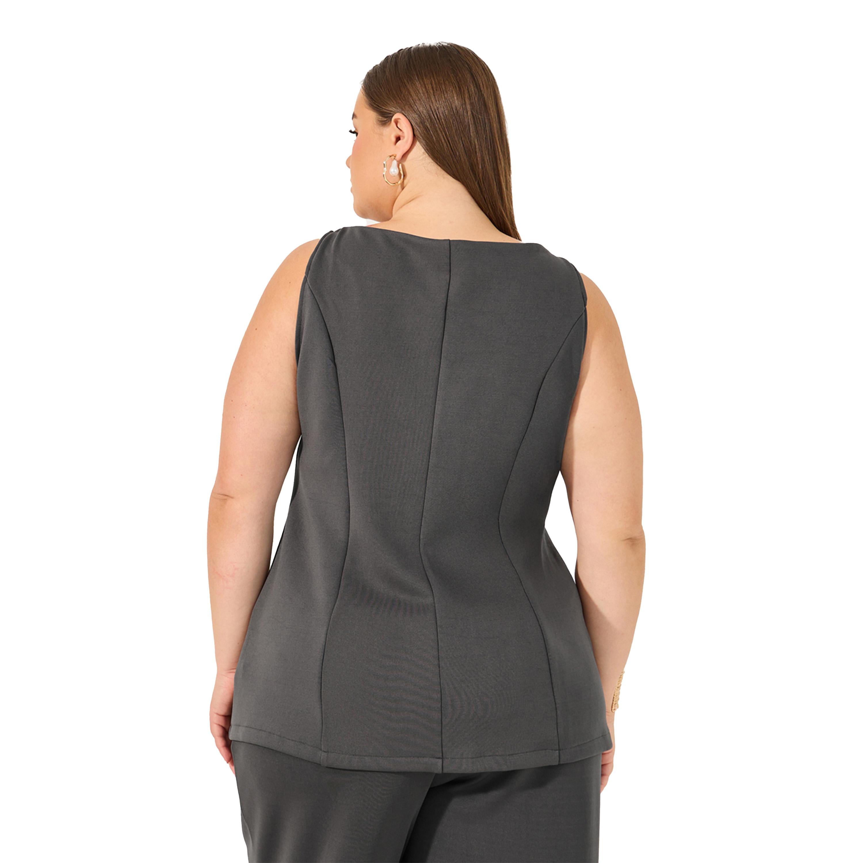 Styli Solid Sleeveless Button-Up Top-women-clothing-plussize-shirtsandblouses-blouses-image-4