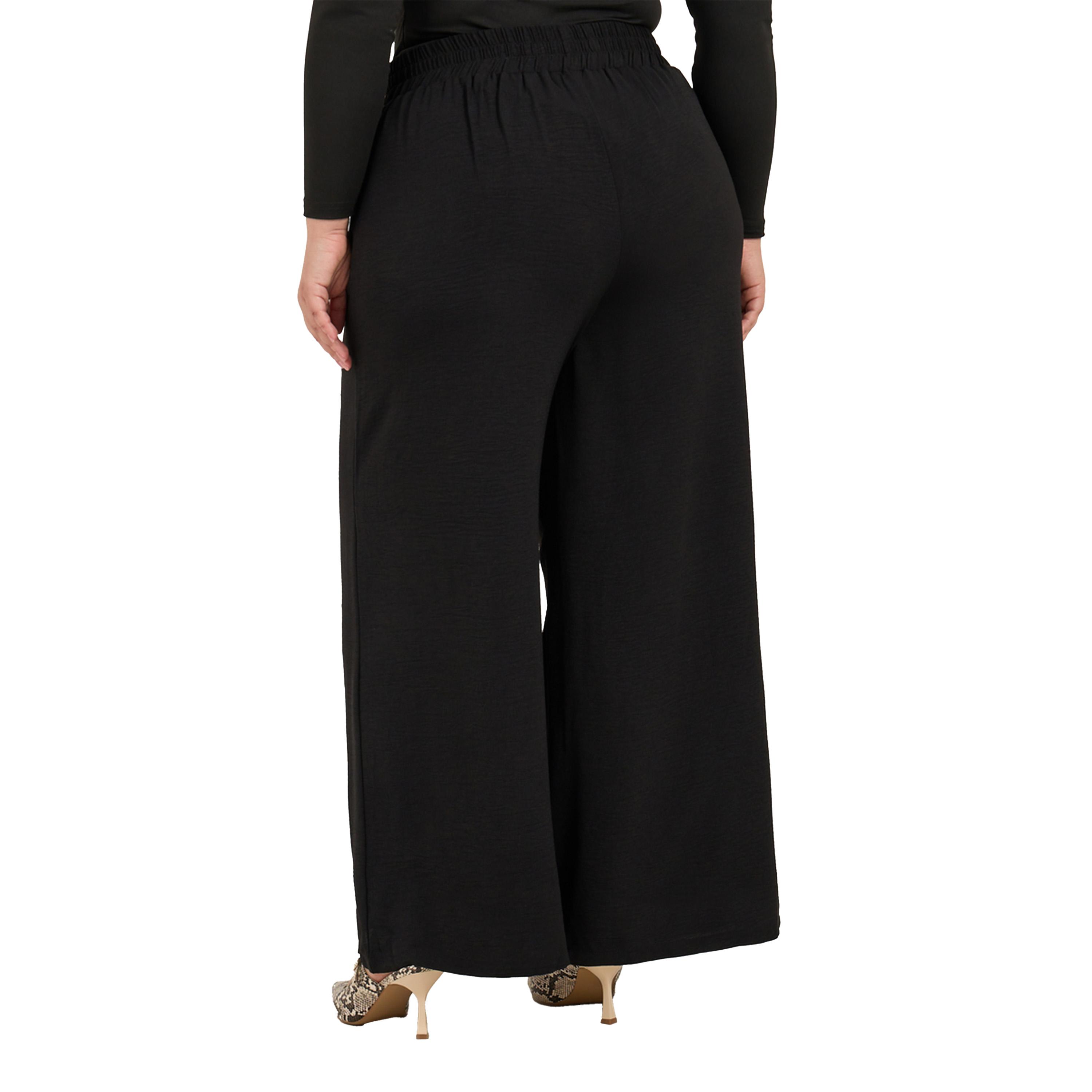 ستايلي - بنطال ساق واسعة مقاس كبير مع إبزيم سلسلة-women-clothing-bottoms-trousers-image-4